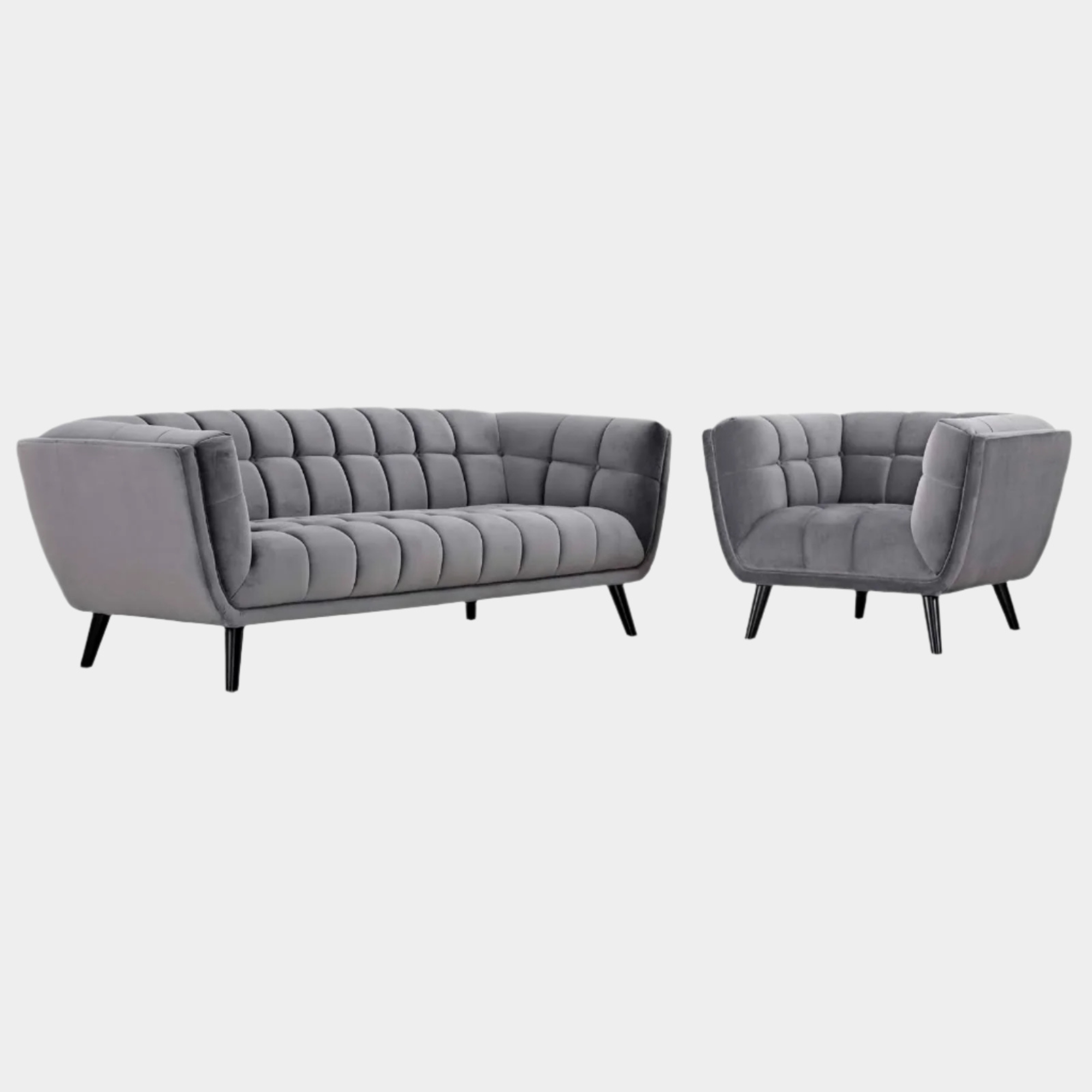 Chaise sans accoudoirs rembourrée en duvet Commix