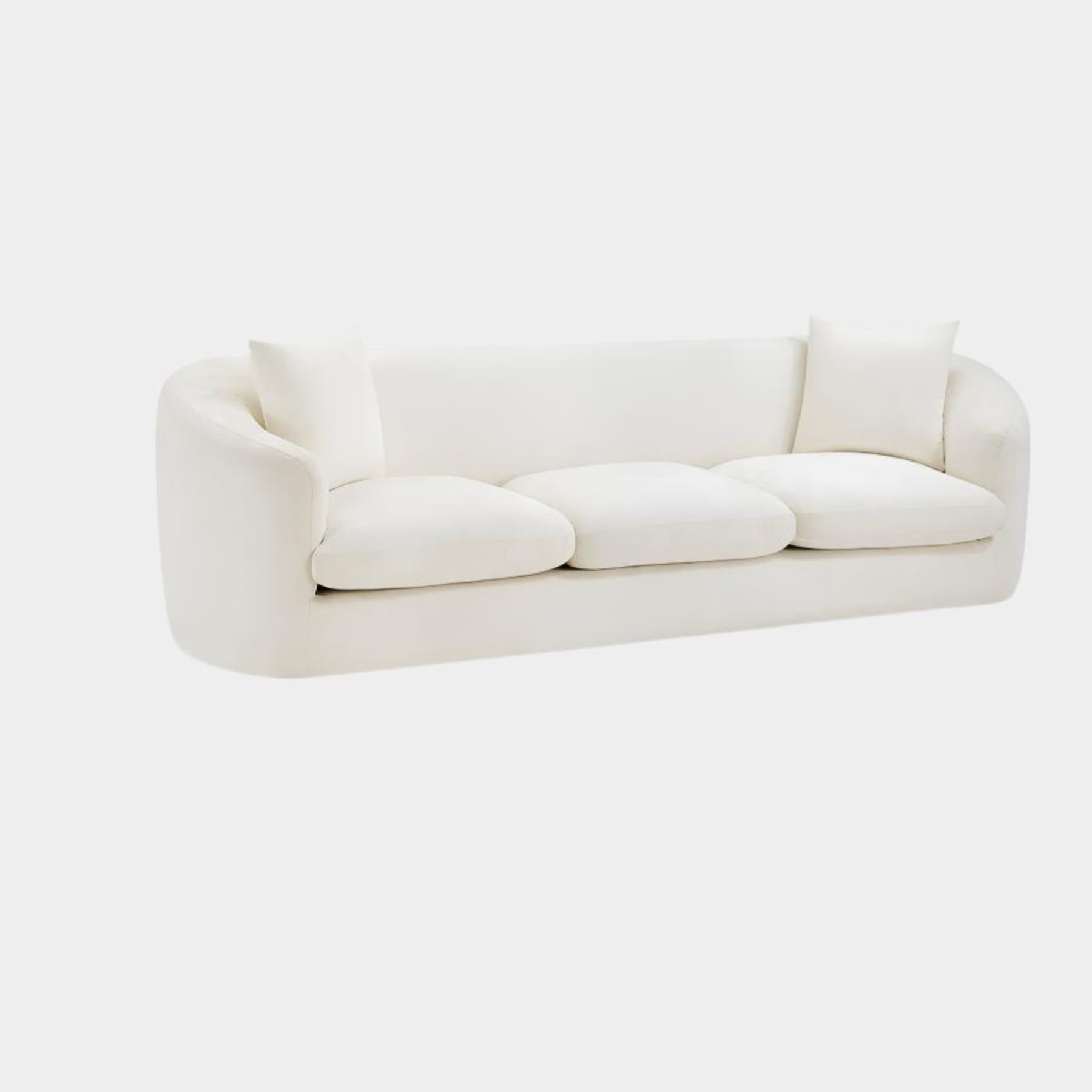 Canapé rembourré en tissu chenille Penelope