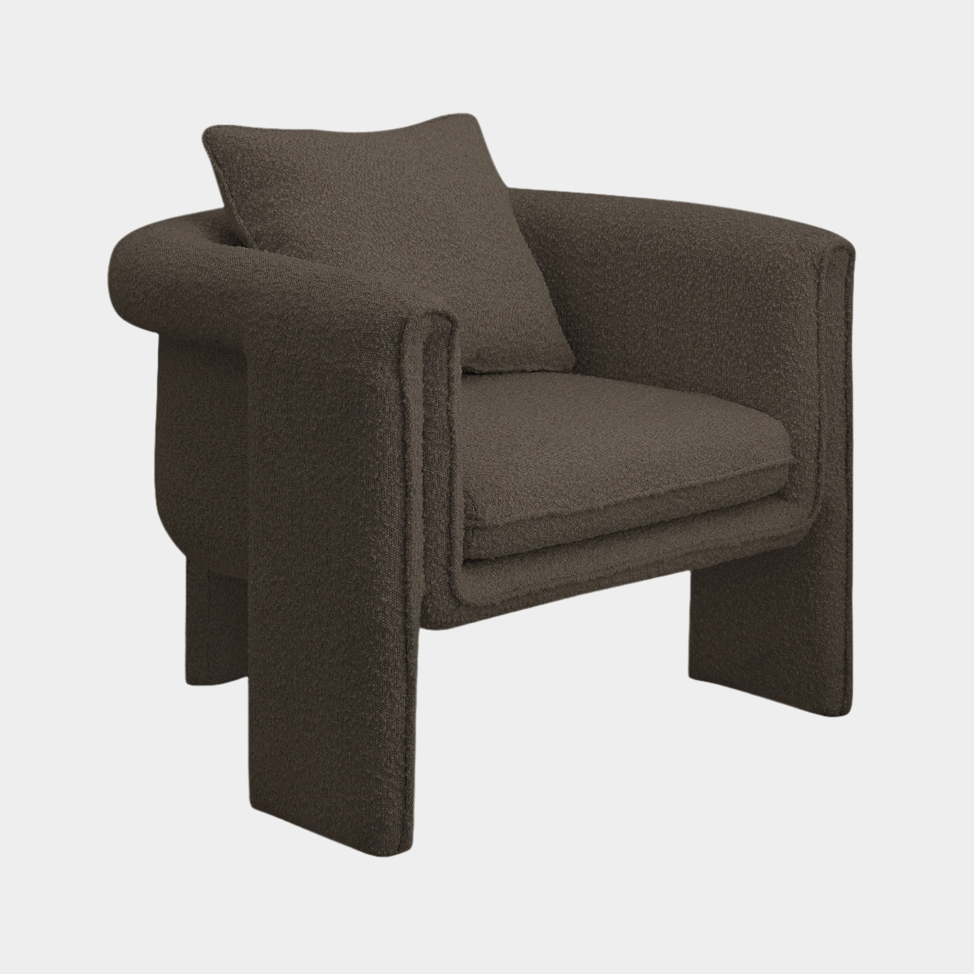Fauteuil d'appoint rembourré en chenille Vivi
