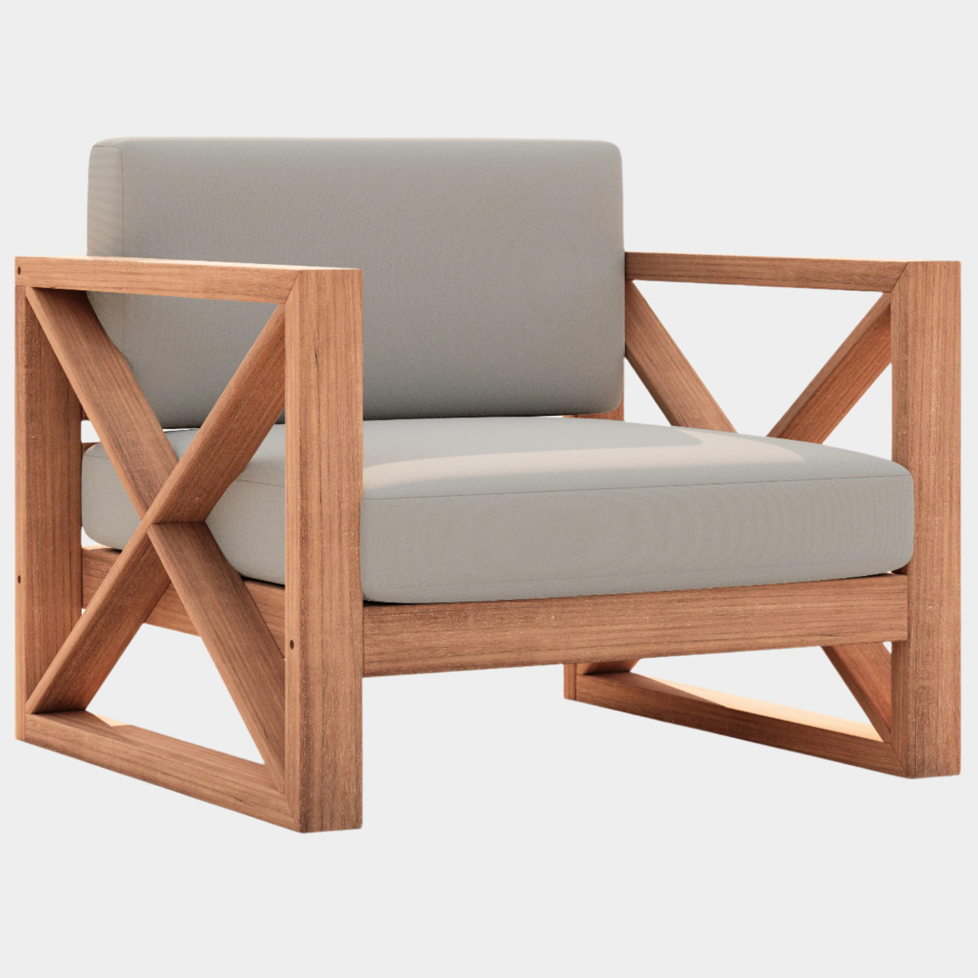 Chaise d'appoint d'extérieur en tissu résistant à l'eau Anguilla