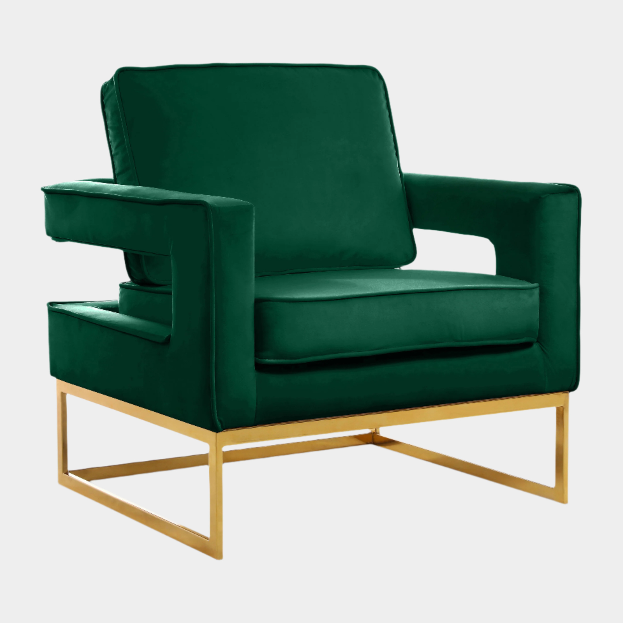 Fauteuil d'appoint rembourré en chenille Vivi
