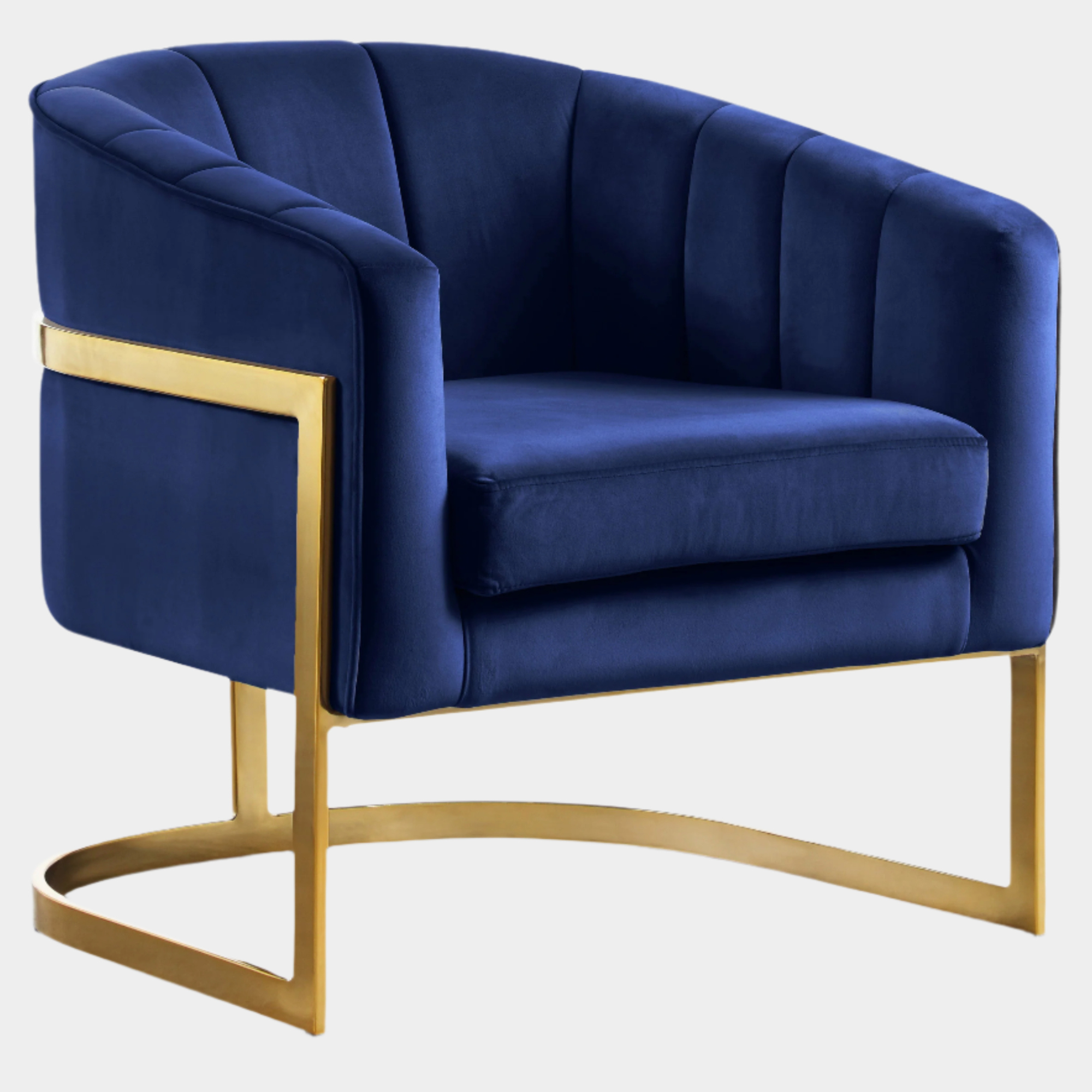 Fauteuil d'appoint rembourré en chenille Vivi