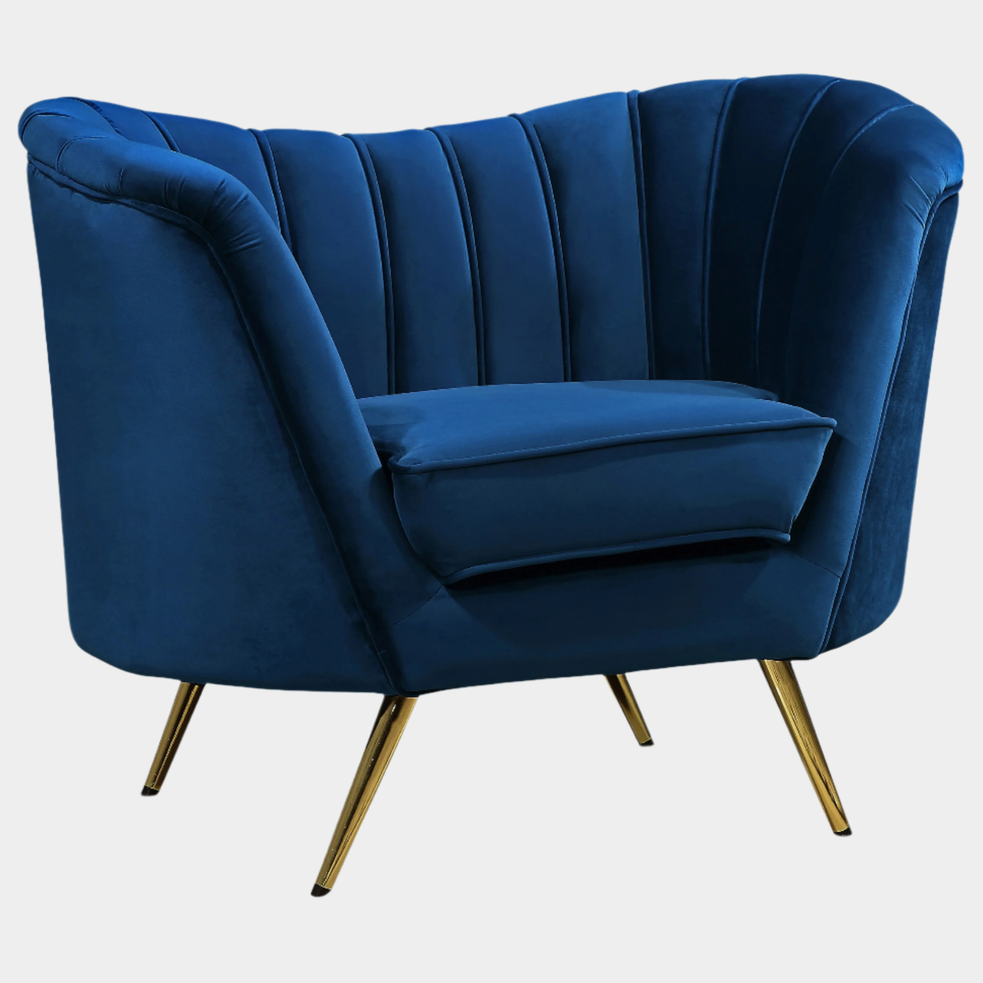 Fauteuil d'appoint rembourré en chenille Vivi