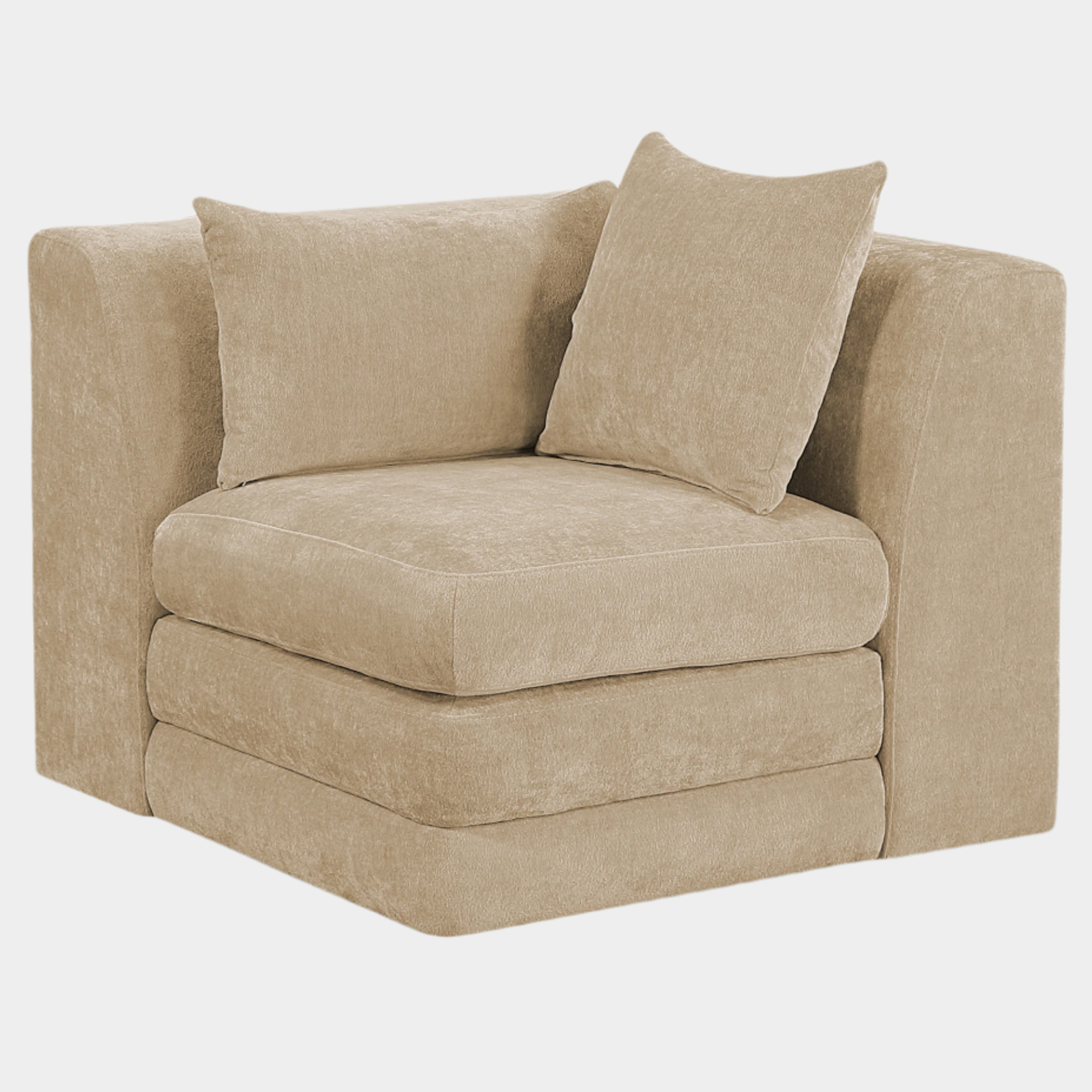Stellar Chenille Fabric Upholstered Modular Accent Chair
