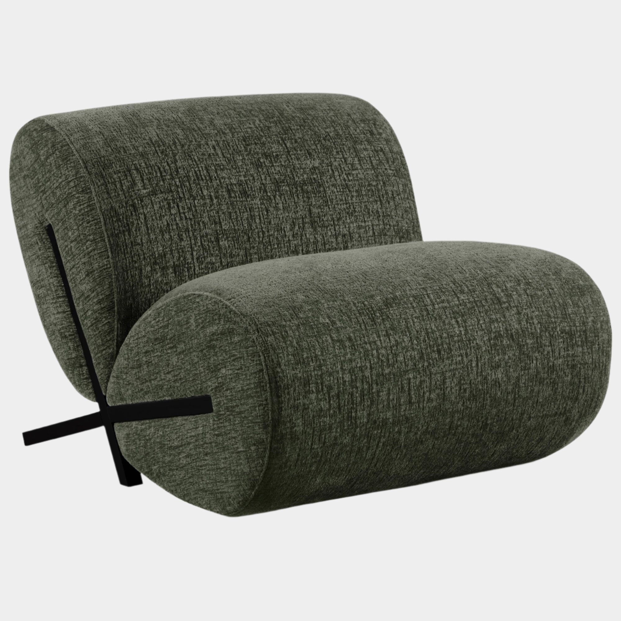 Fauteuil d'appoint rembourré en chenille Vivi