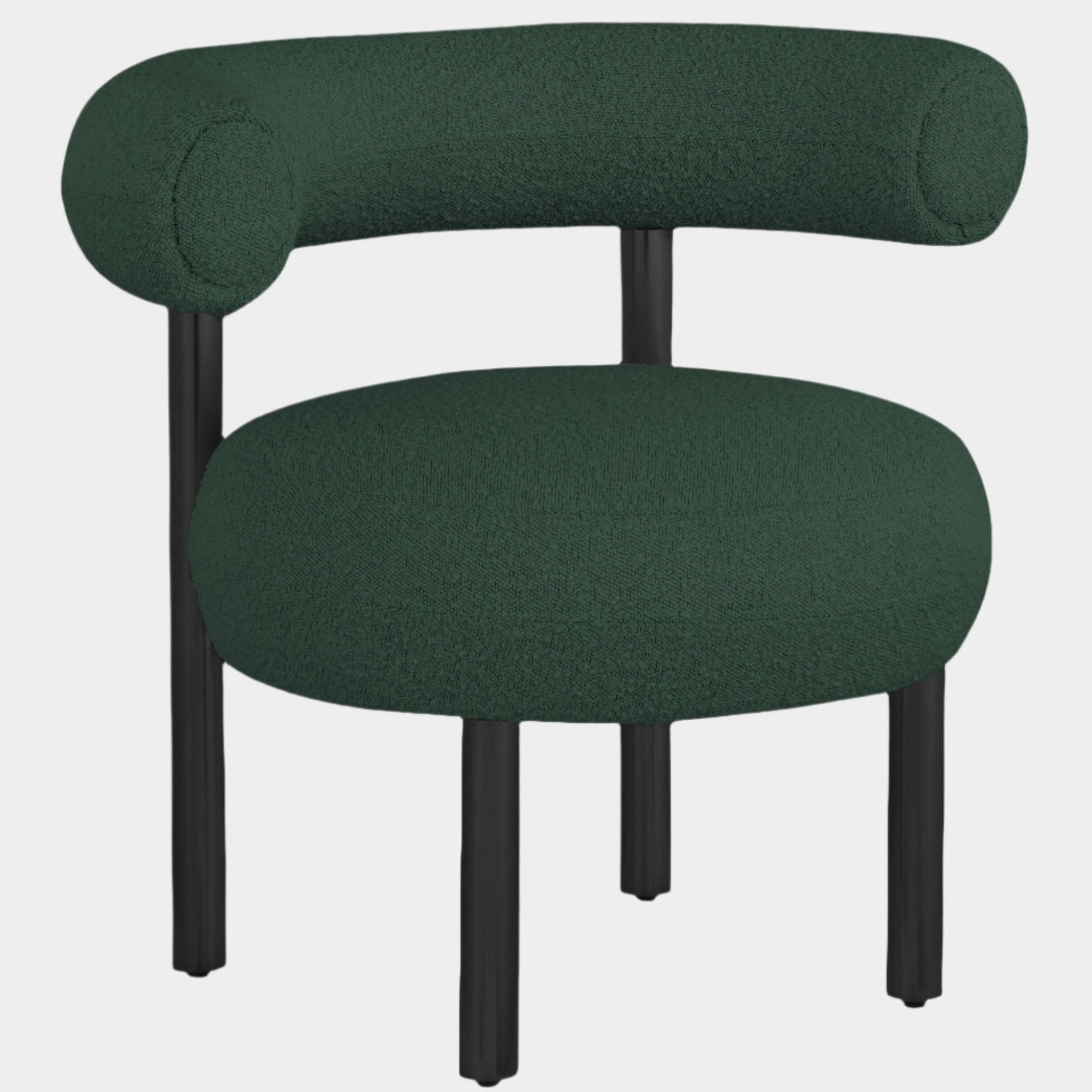 Fauteuil d'appoint rembourré en chenille Vivi