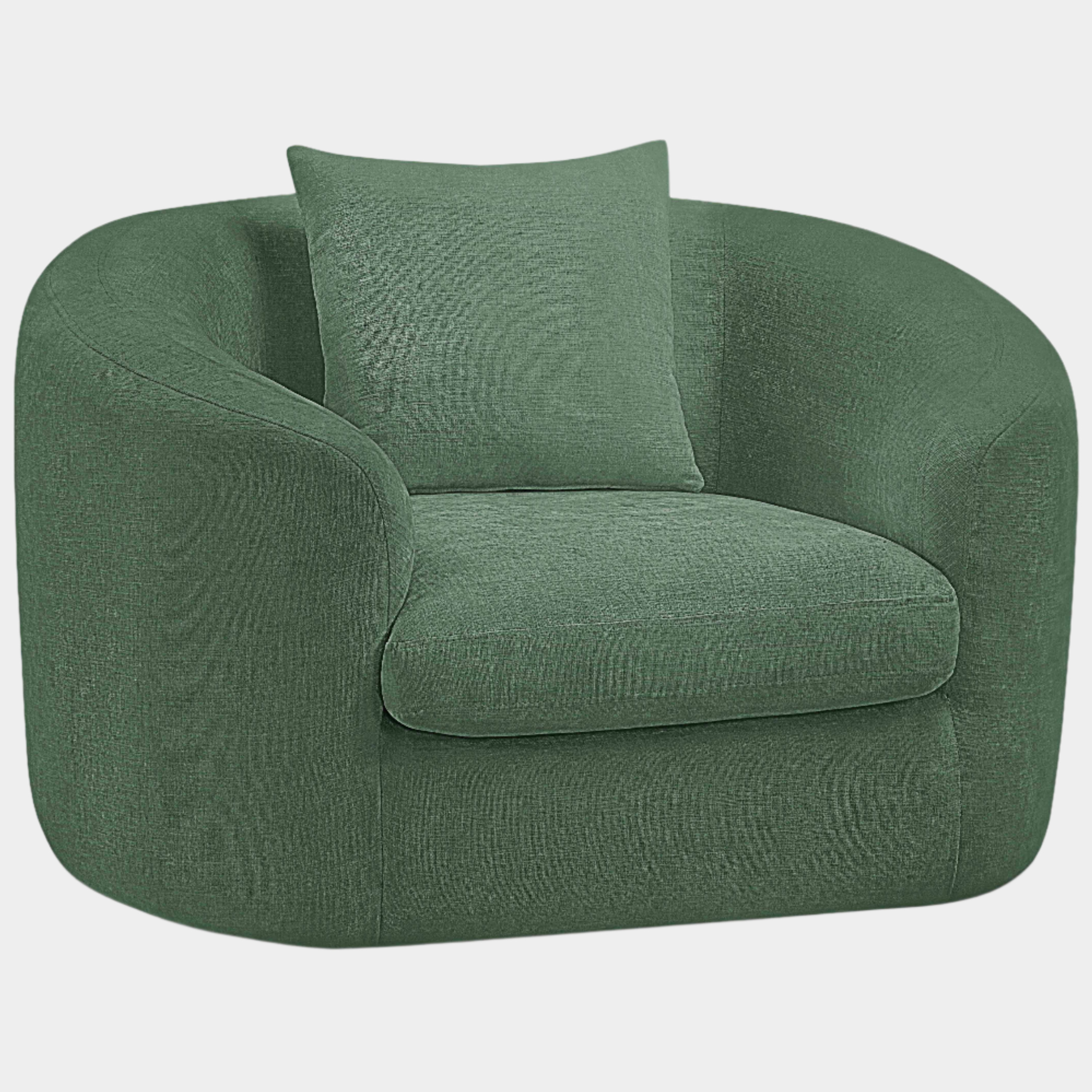 Fauteuil d'appoint rembourré en chenille Vivi