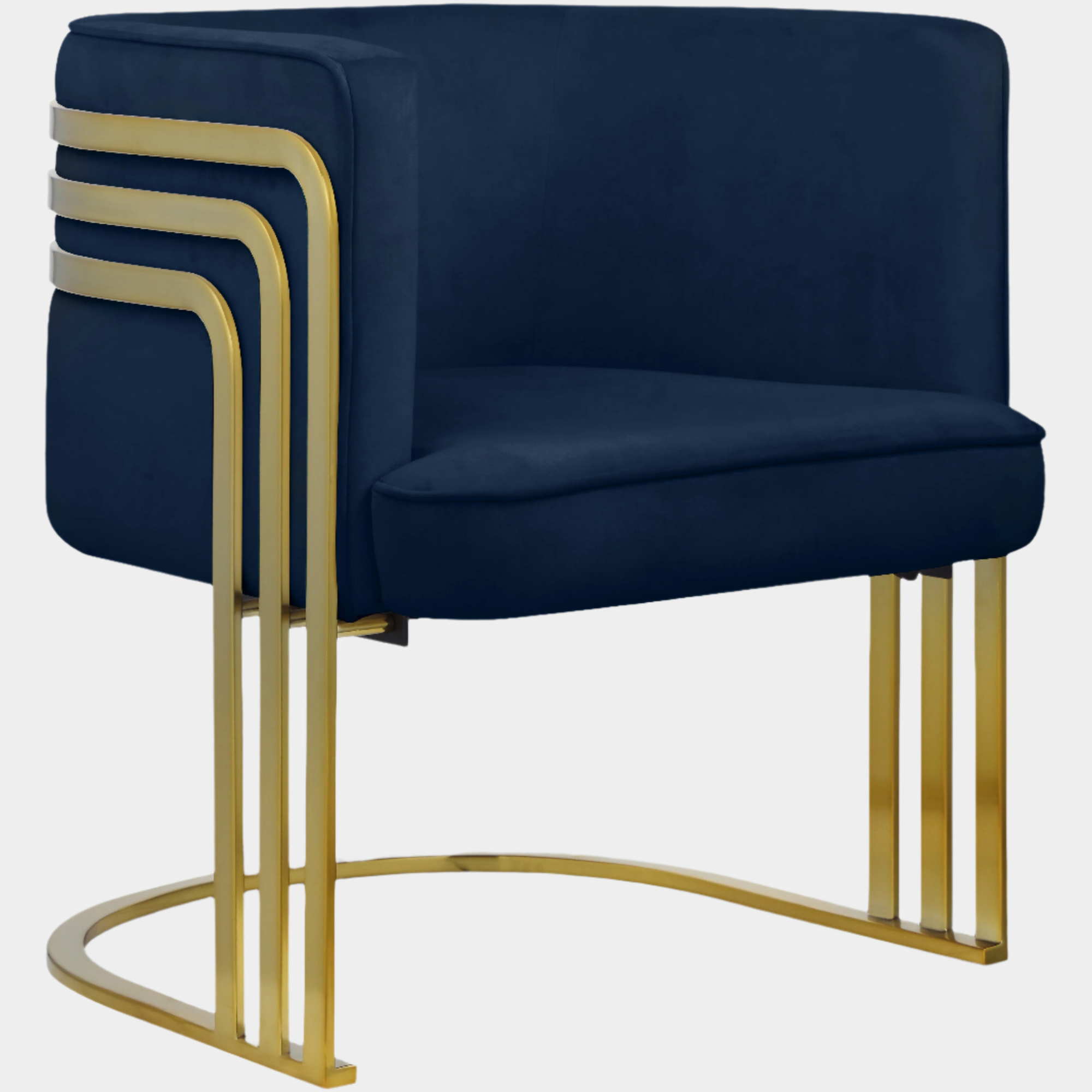 Fauteuil d'appoint rembourré en chenille Vivi