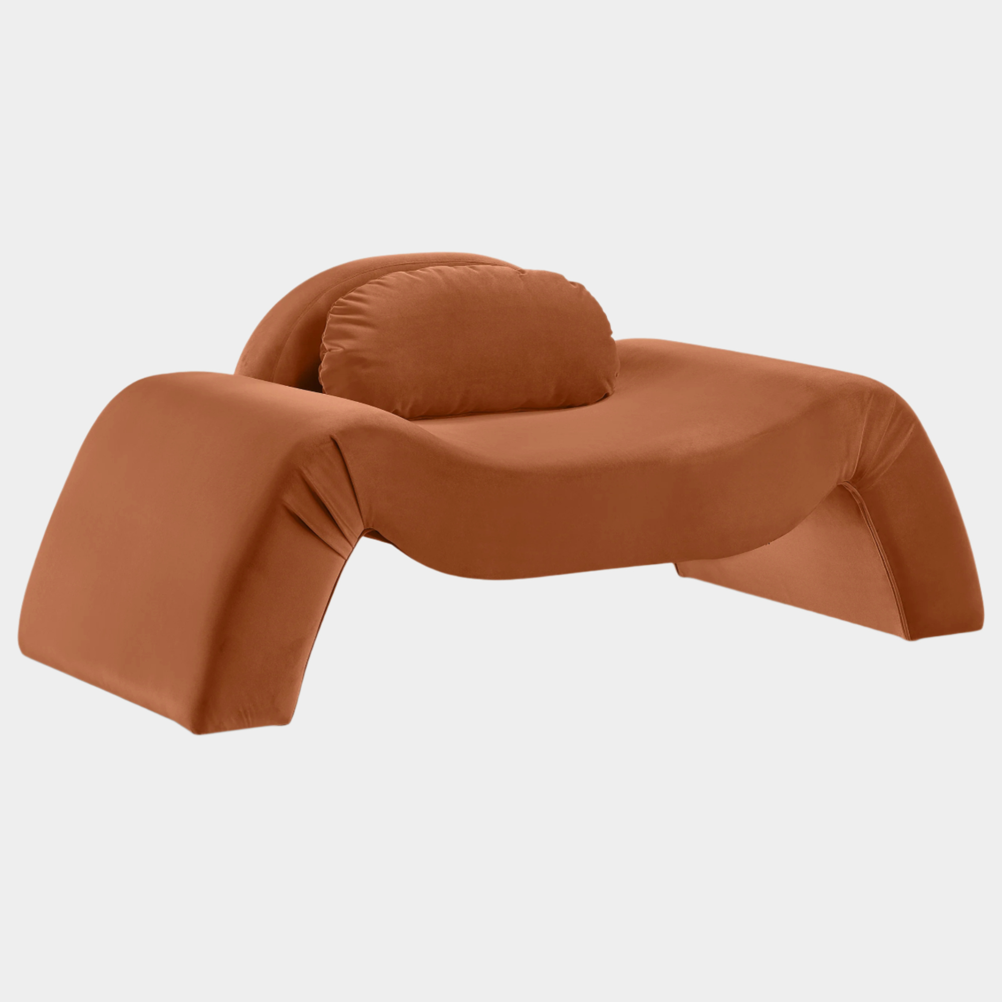Fauteuil d'appoint rembourré en chenille Vivi
