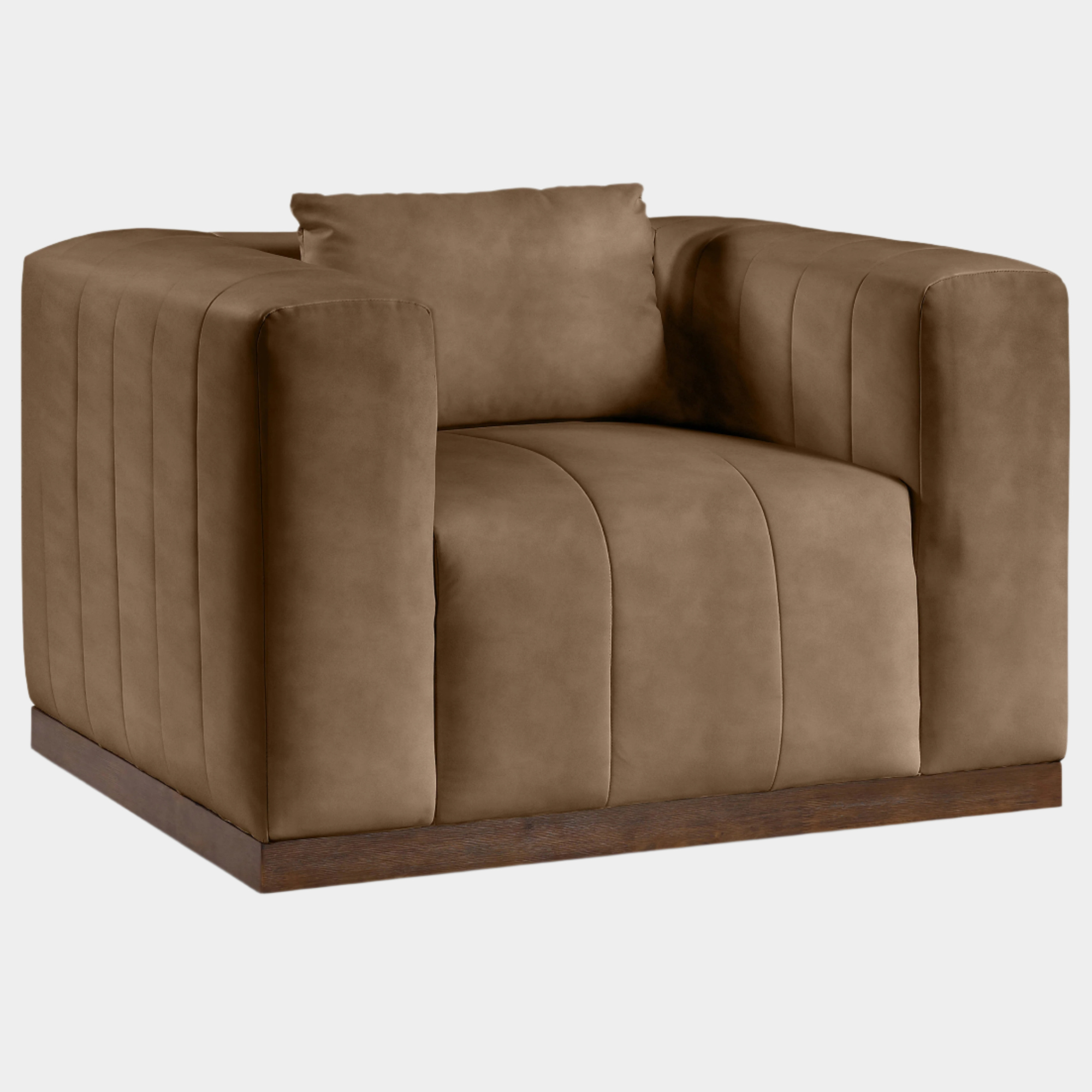 Fauteuil d'appoint rembourré en chenille Vivi