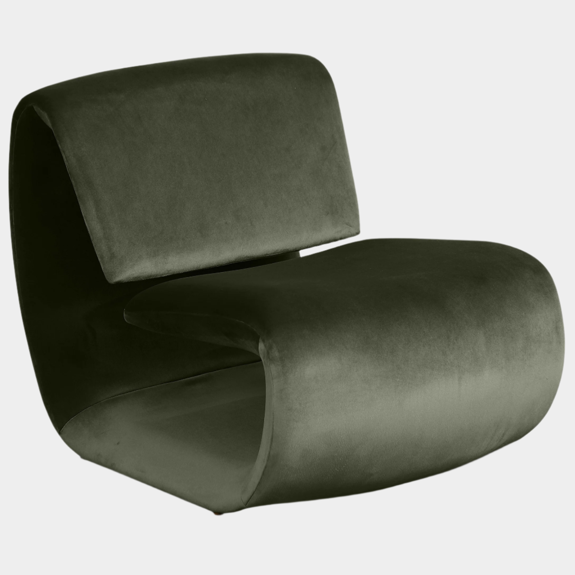 Fauteuil d'appoint rembourré en chenille Vivi