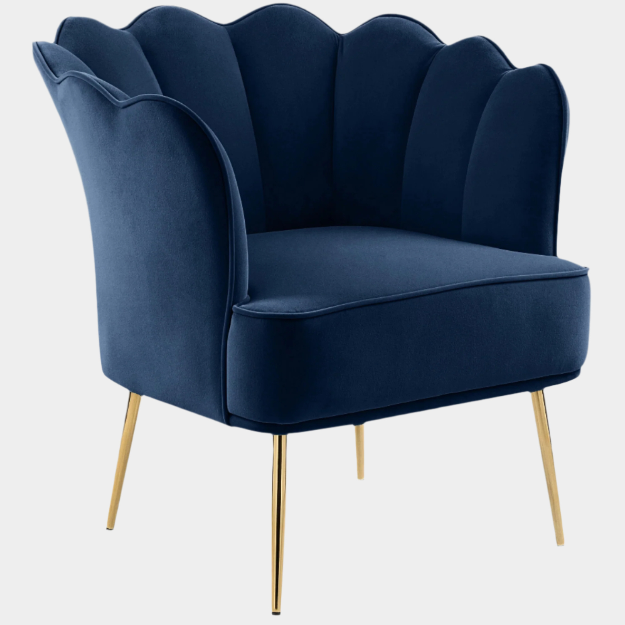 Fauteuil d'appoint rembourré en chenille Vivi