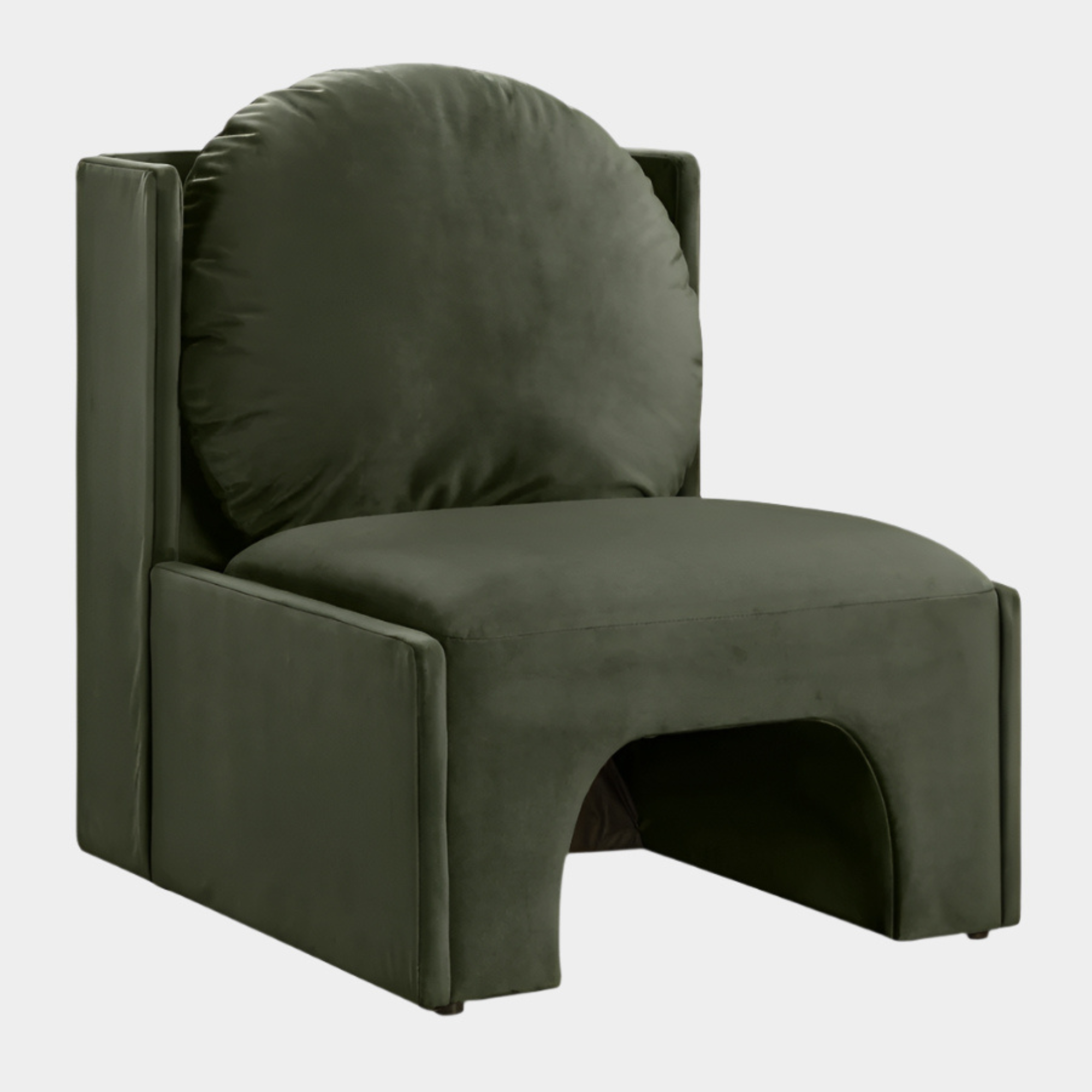 Fauteuil d'appoint rembourré en chenille Vivi
