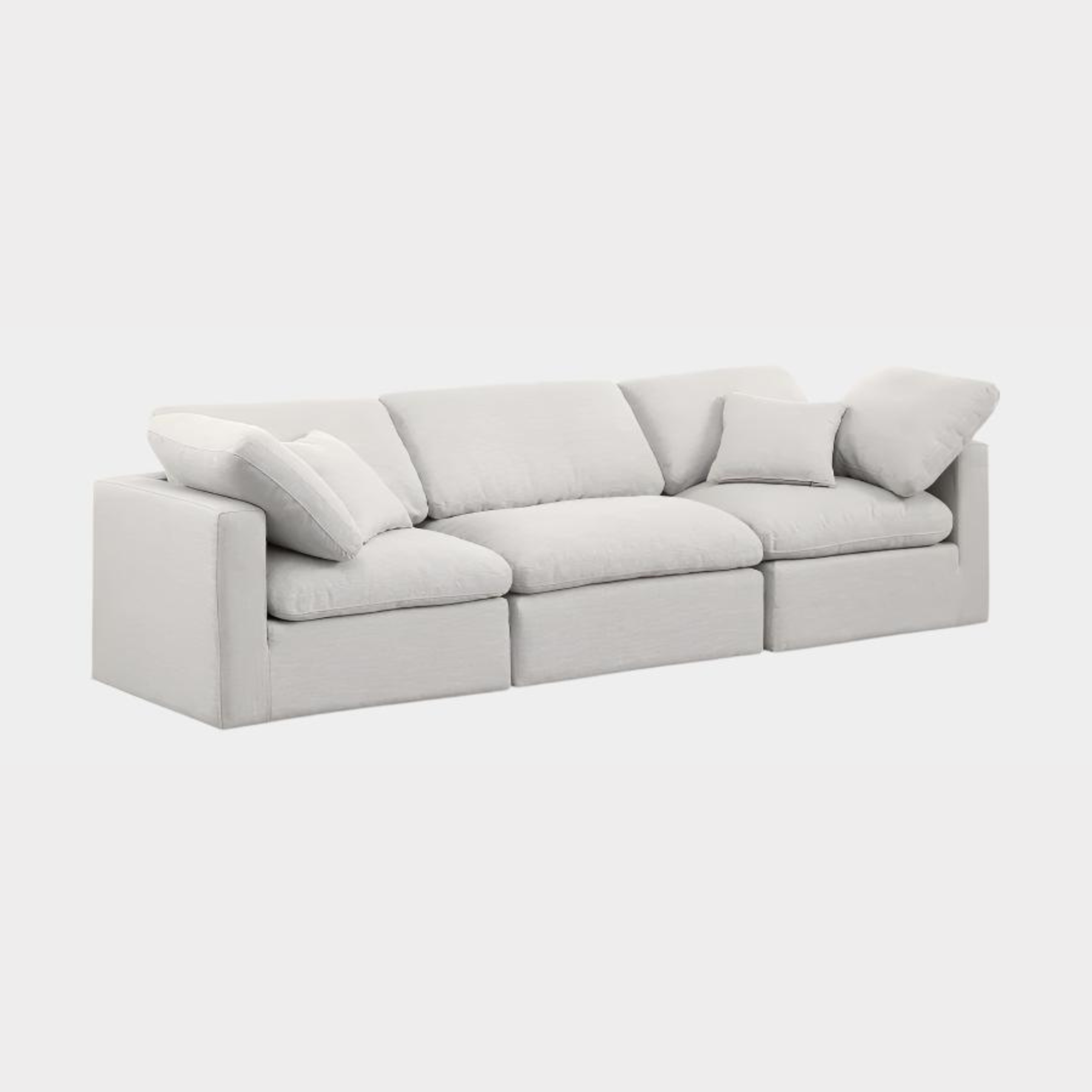 Indulge Linen Textured Fabric Sofa