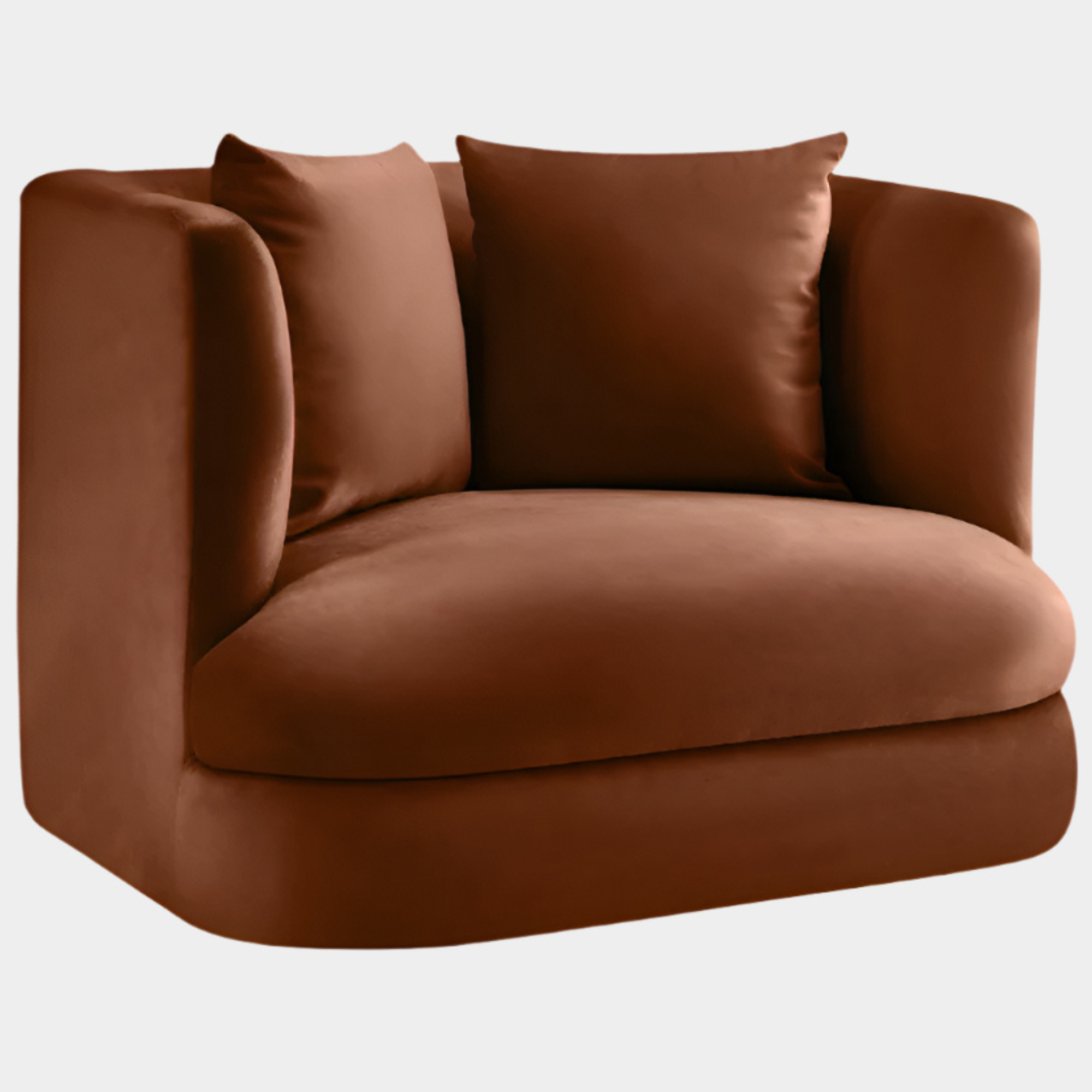 Fauteuil d'appoint rembourré en chenille Vivi