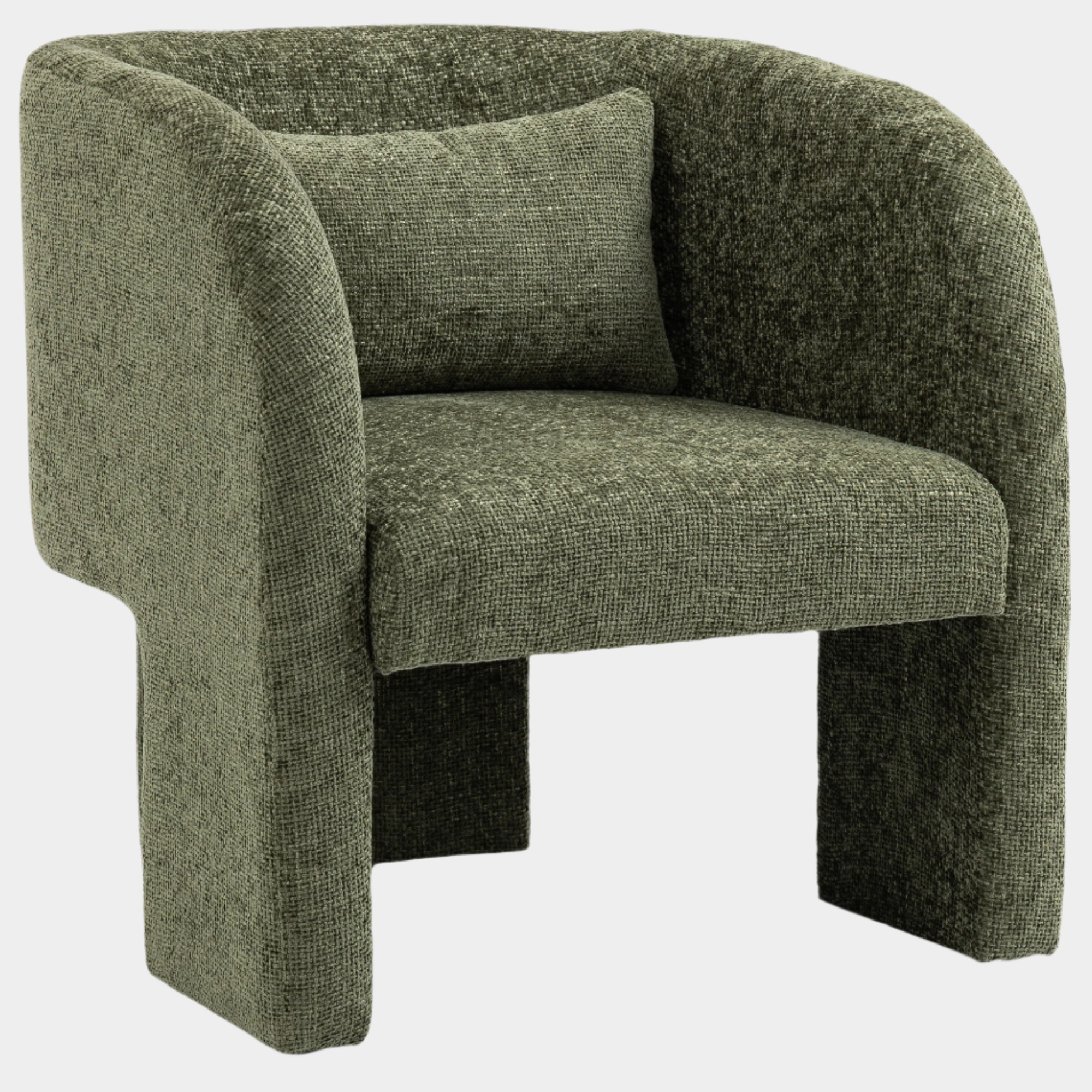 Fauteuil d'appoint rembourré en chenille Vivi