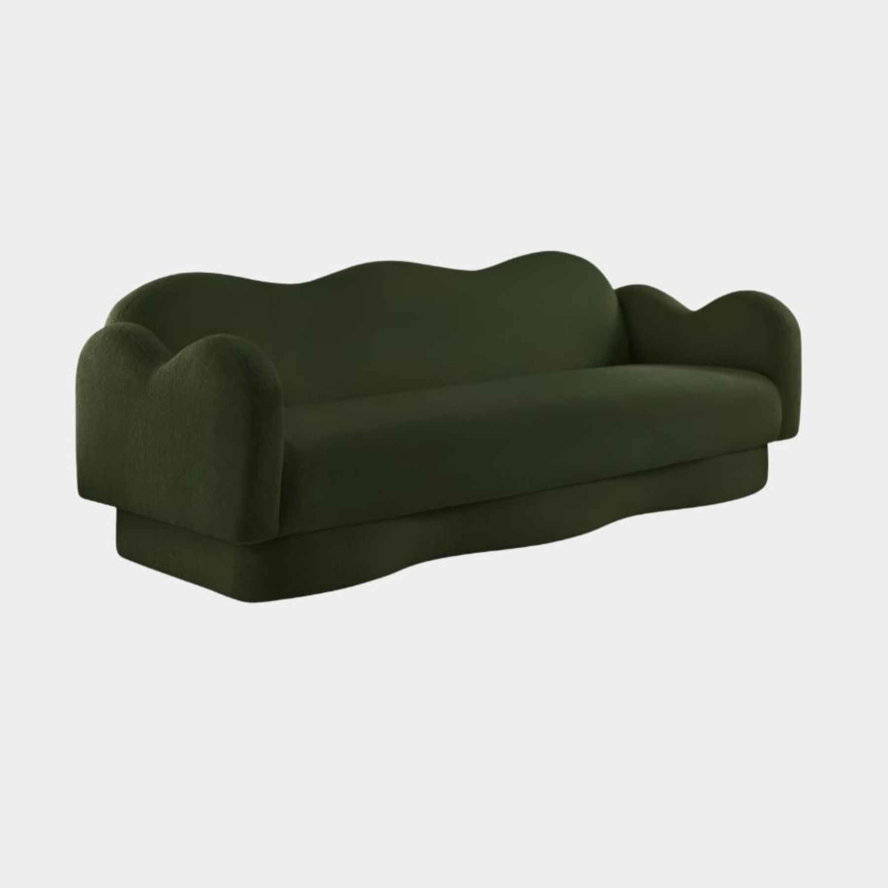 Canapé rembourré en tissu Bloom Teddy