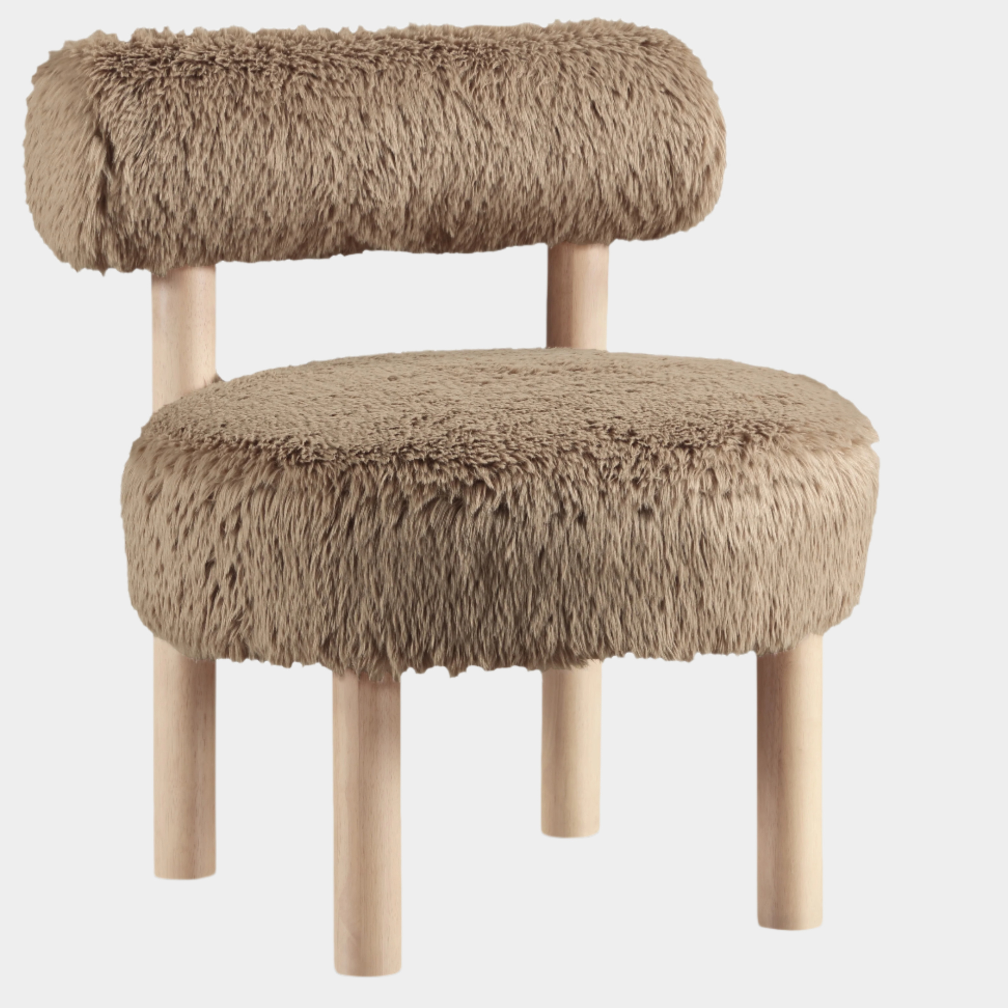Fauteuil d'appoint rembourré en chenille Vivi
