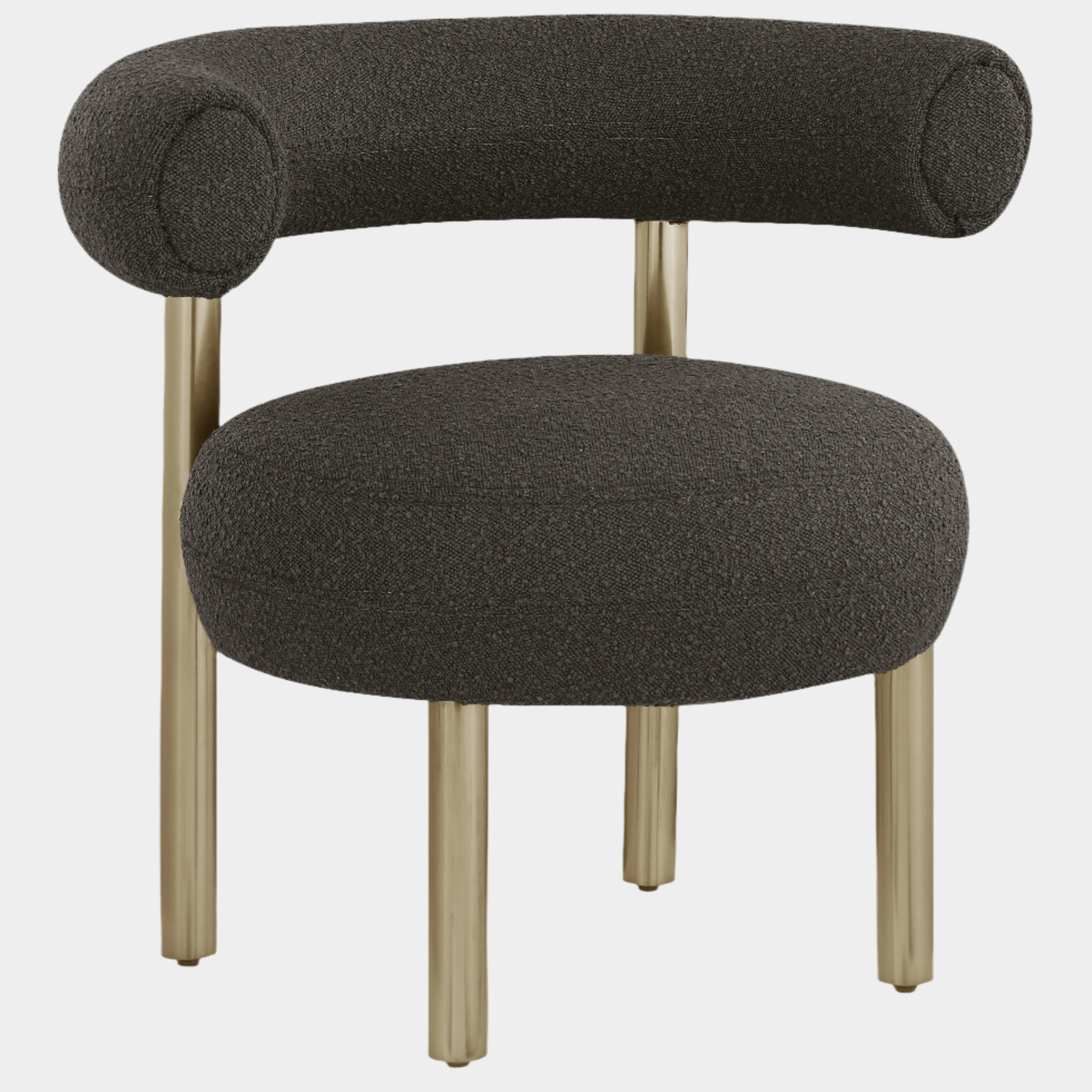 Fauteuil d'appoint rembourré en chenille Vivi