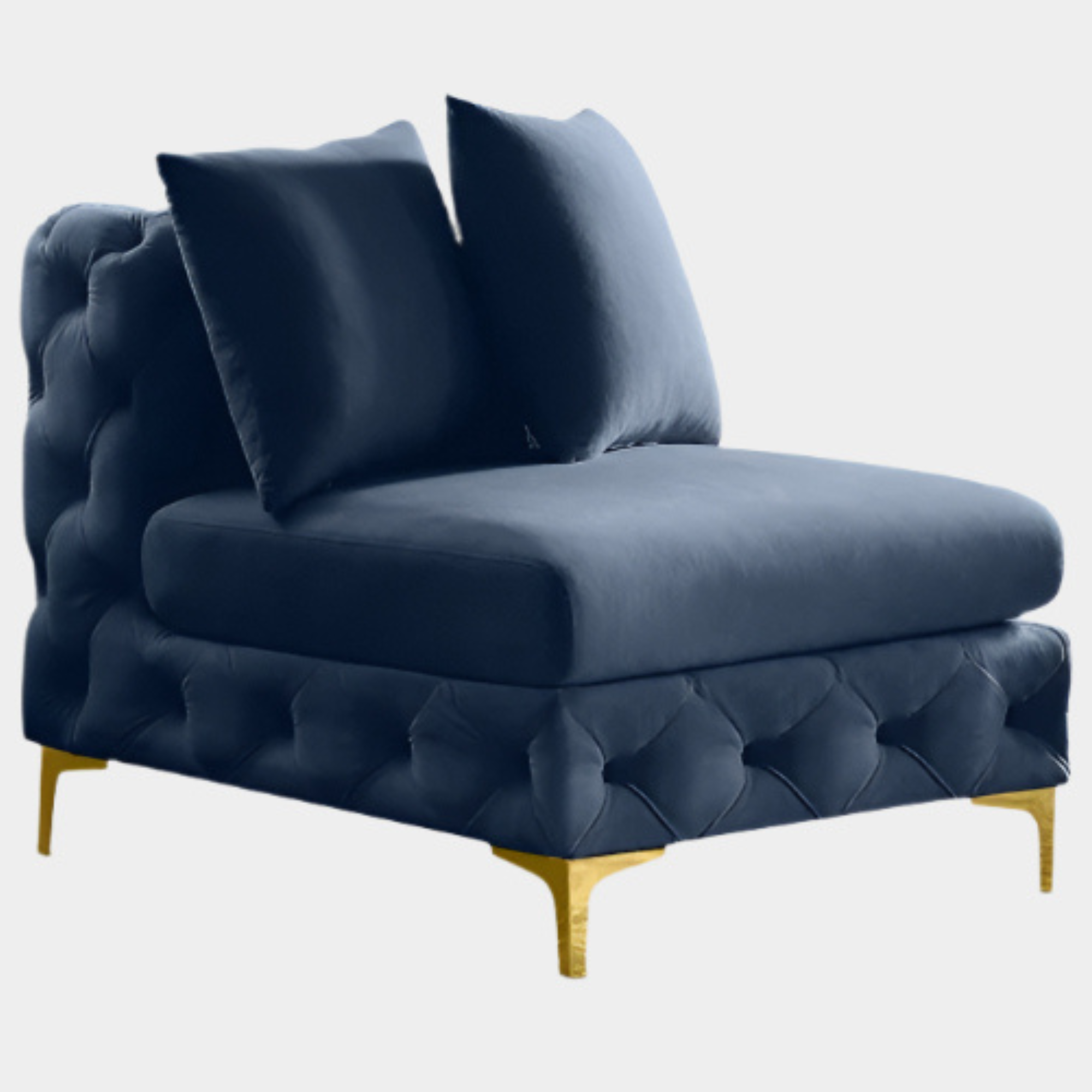 Fauteuil d'appoint rembourré en chenille Vivi