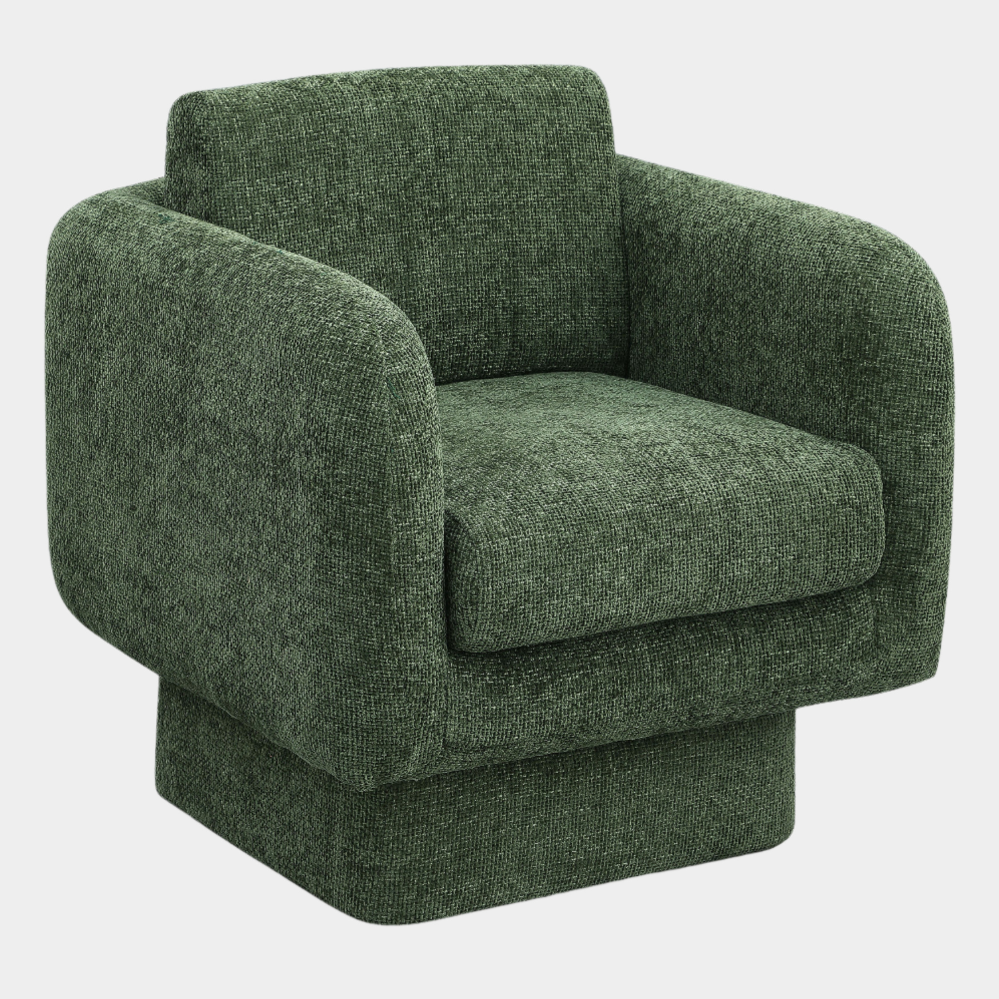 Fauteuil d'appoint rembourré en chenille Vivi