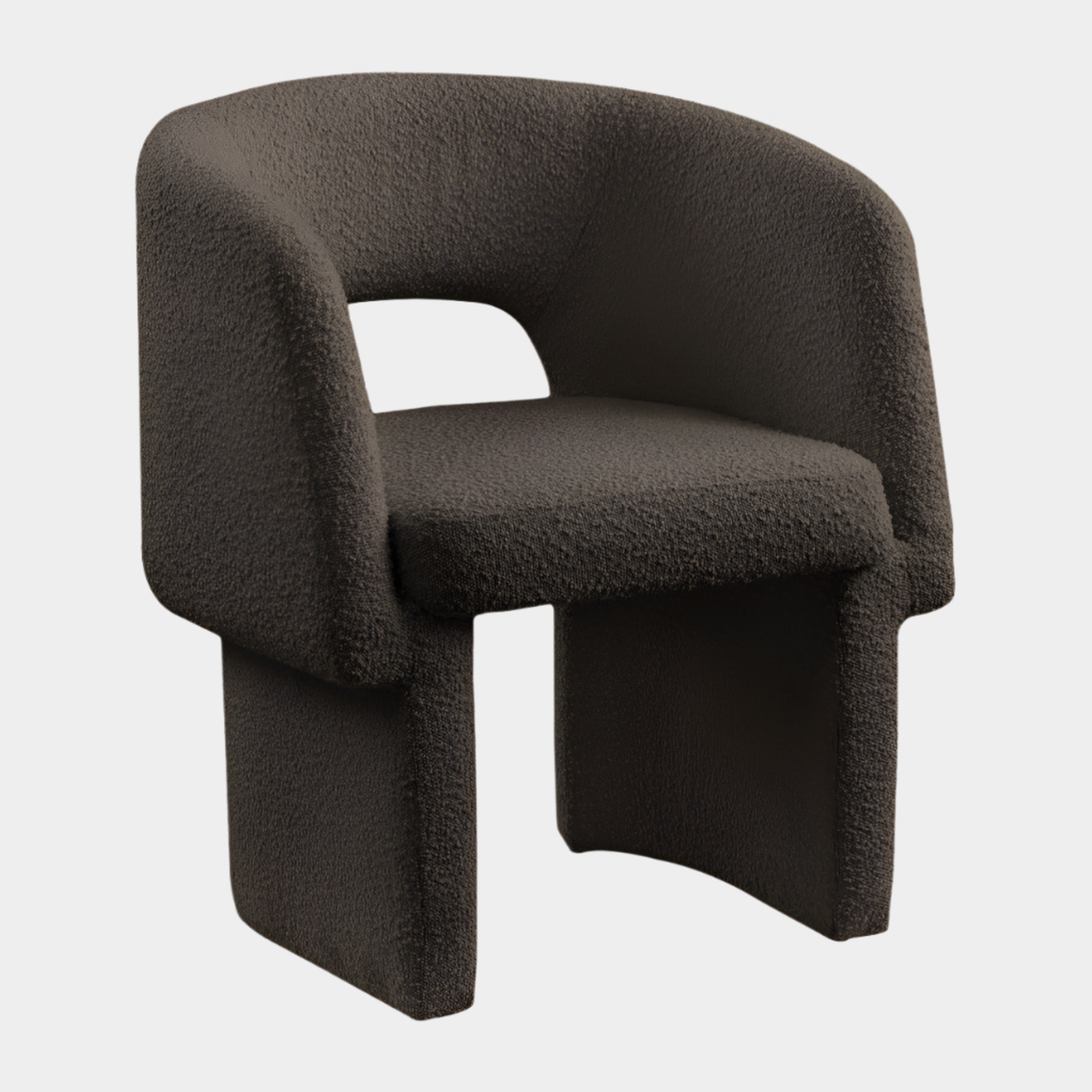 Fauteuil d'appoint rembourré en chenille Vivi