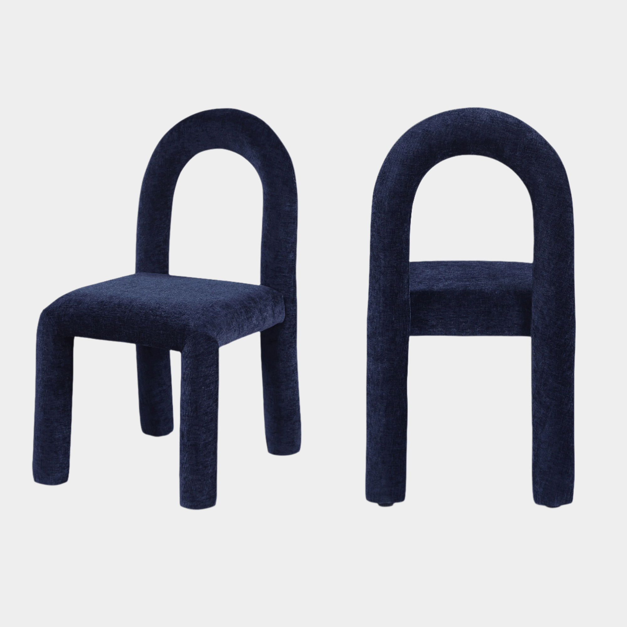 Fauteuil d'appoint rembourré en chenille Vivi