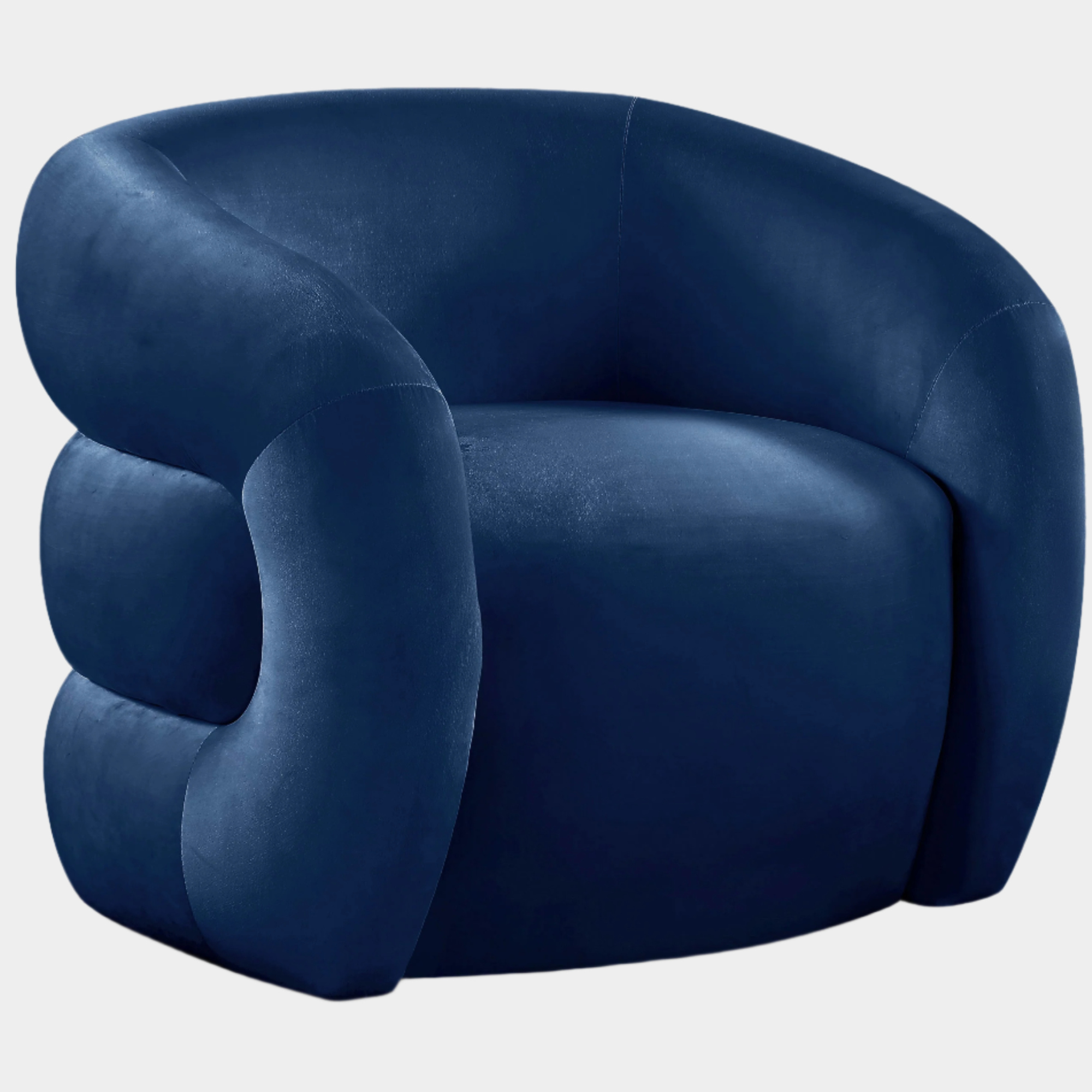 Fauteuil d'appoint rembourré en chenille Vivi