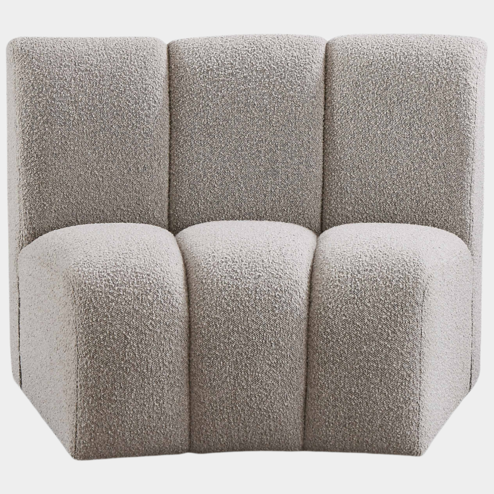 Infinity Boucle Fabric Upholstered Modular Chair
