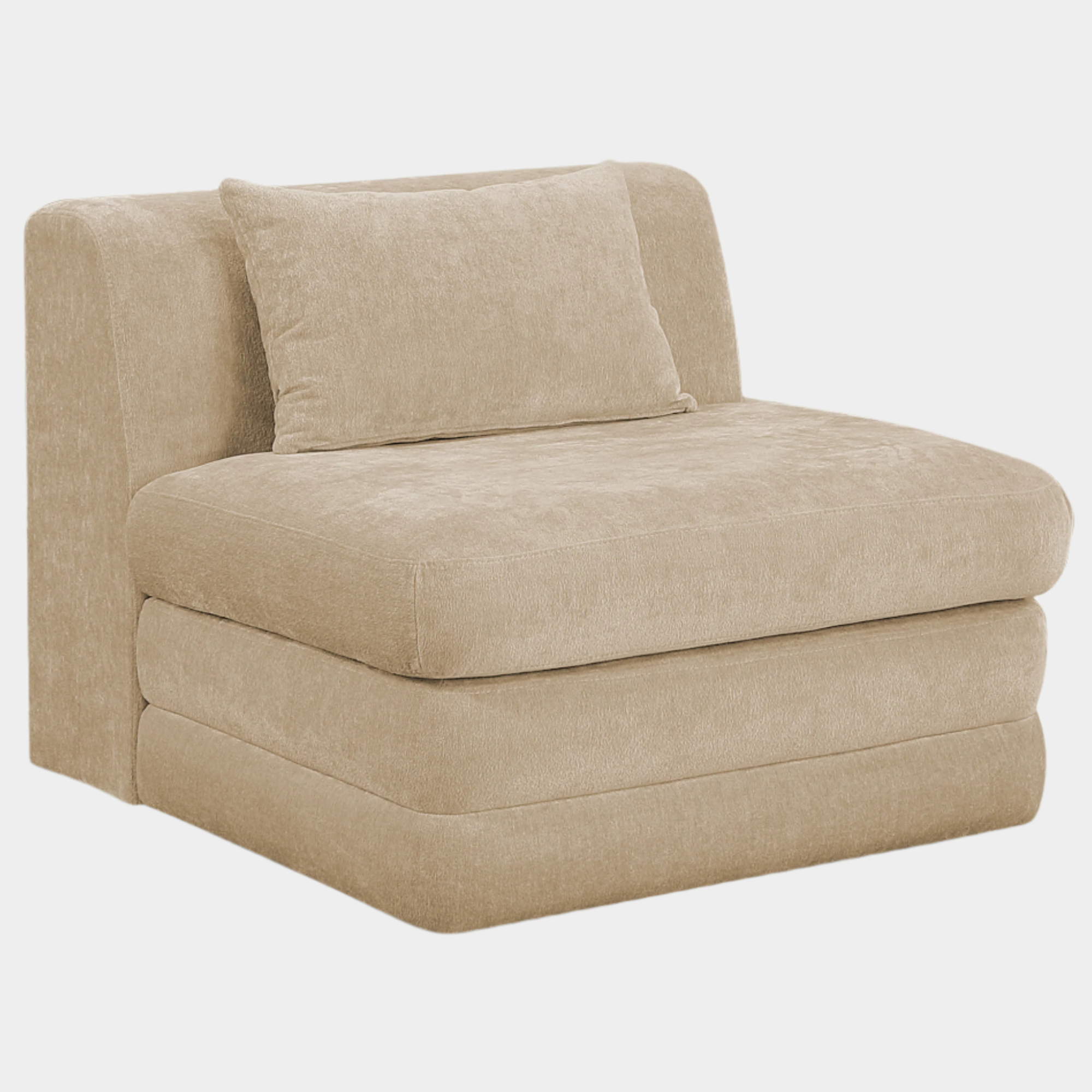 Fauteuil d'appoint rembourré en chenille Vivi