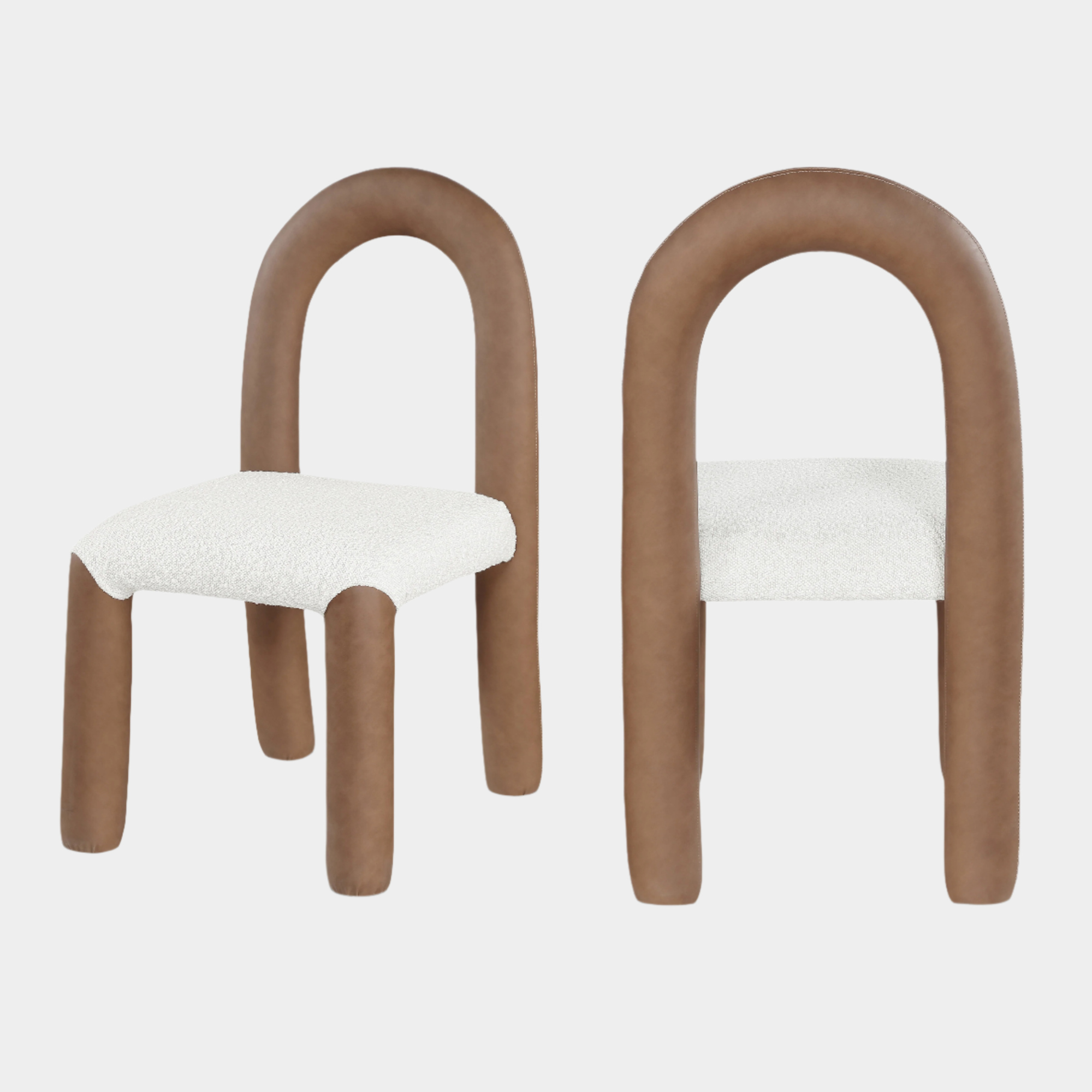 Fauteuil d'appoint rembourré en chenille Vivi