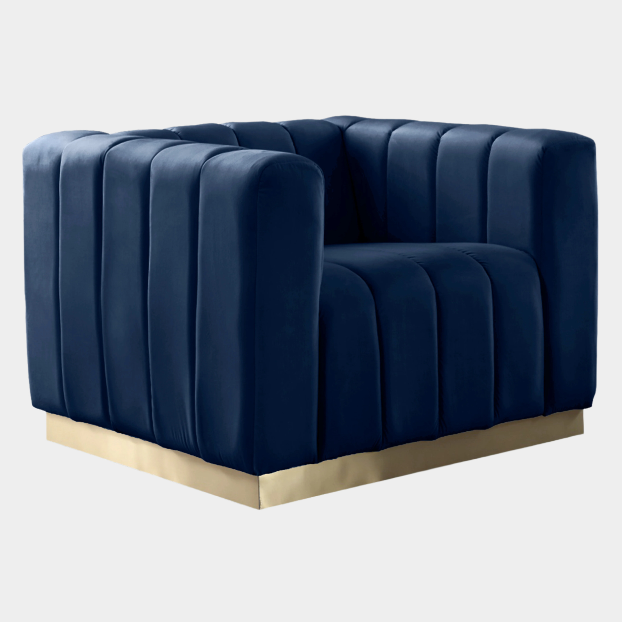 Fauteuil d'appoint rembourré en chenille Vivi