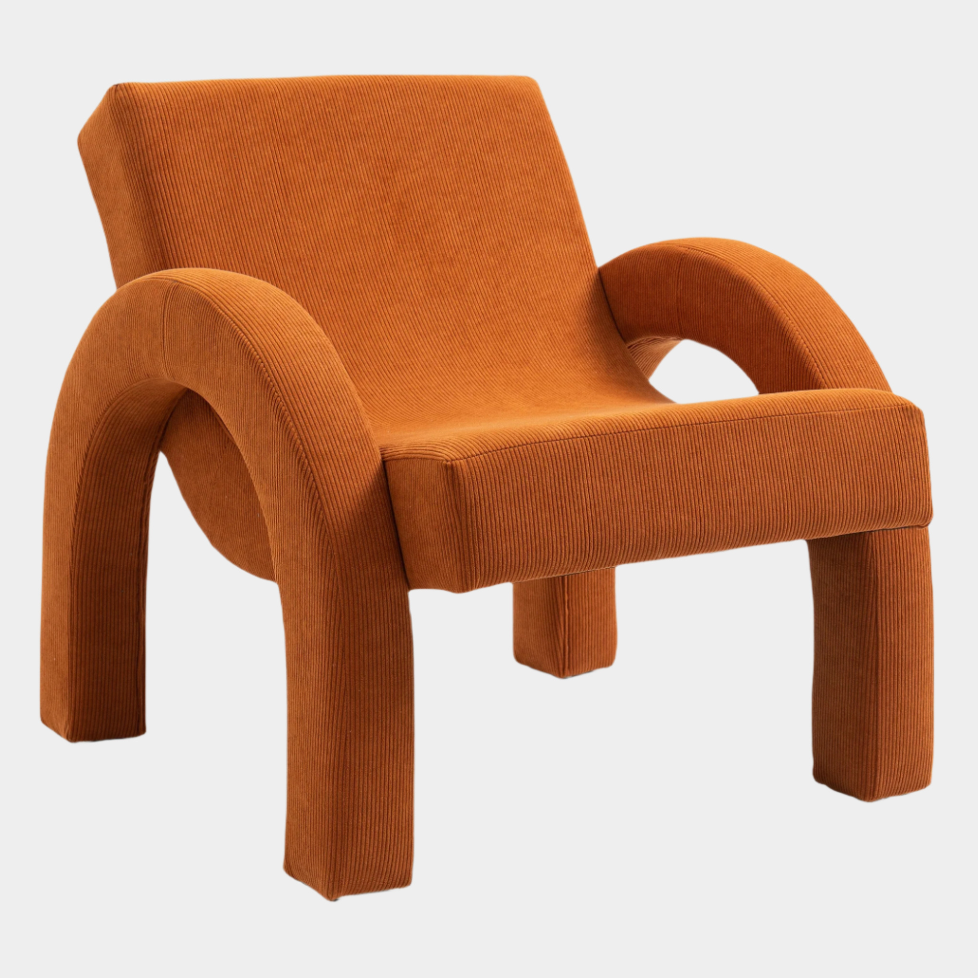 Fauteuil d'appoint rembourré en chenille Vivi