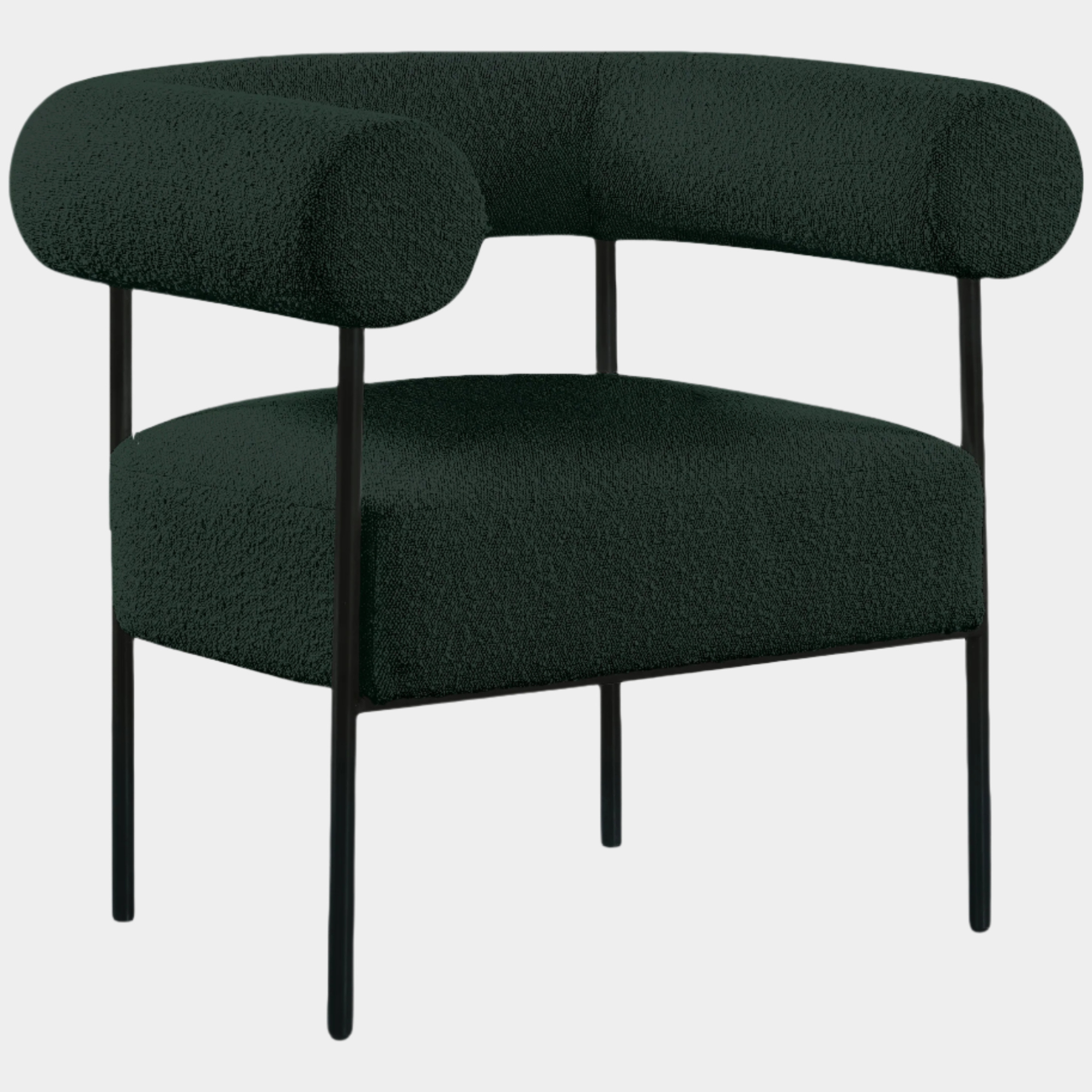 Fauteuil d'appoint rembourré en chenille Vivi