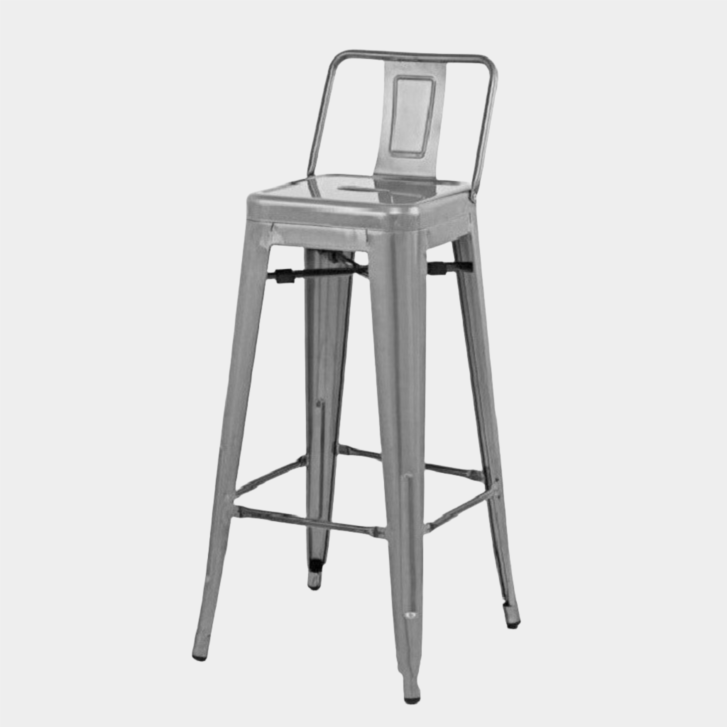 Tabouret à dossier bas Tolix (comptoir/bar)