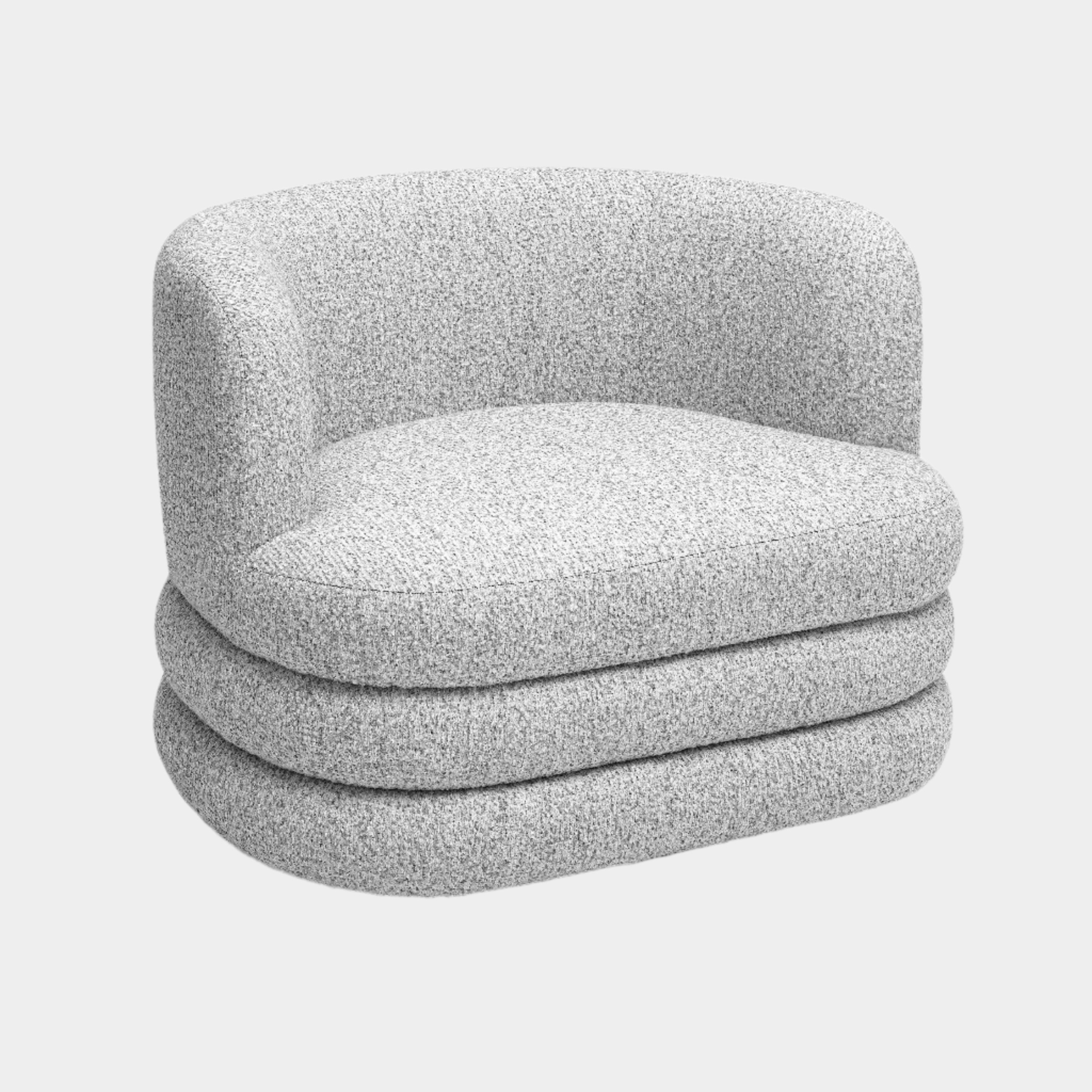 Chaise longue pivotante pour hôtel Astor gris clair