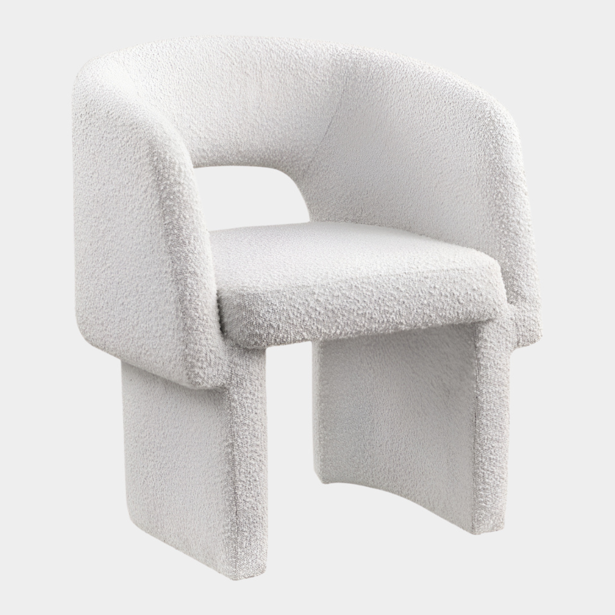 Fauteuil d'appoint rembourré en chenille Vivi