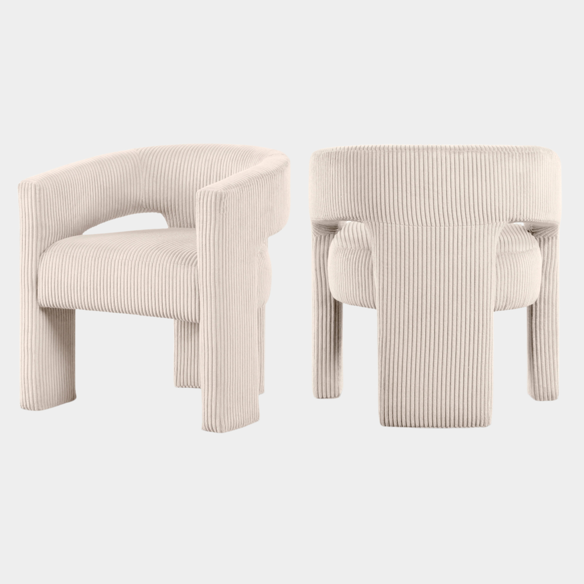 Fauteuil d'appoint rembourré en chenille Vivi