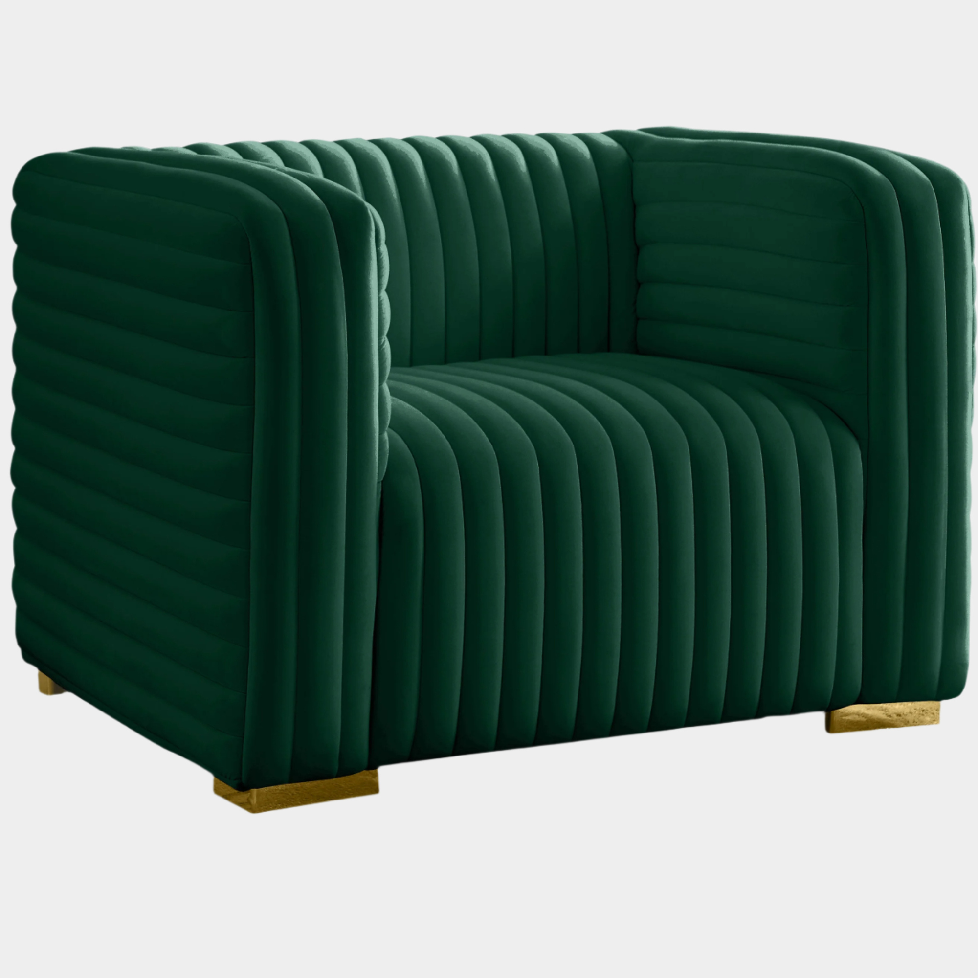 Fauteuil d'appoint rembourré en chenille Vivi