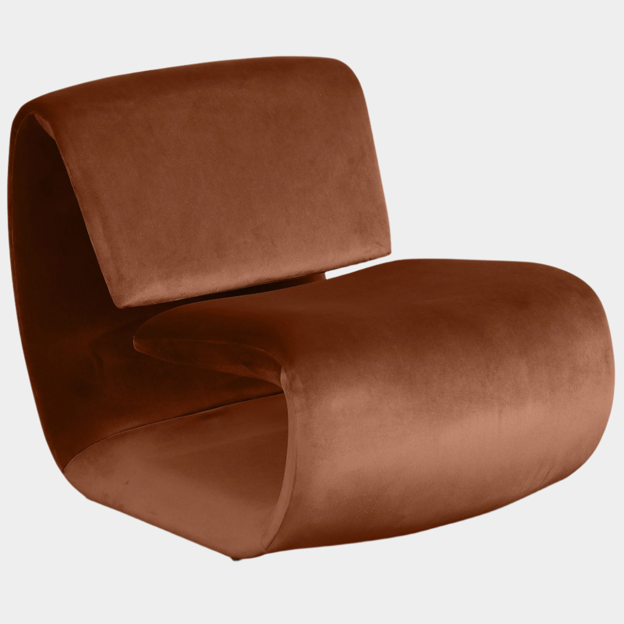 Fauteuil d'appoint rembourré en chenille Vivi