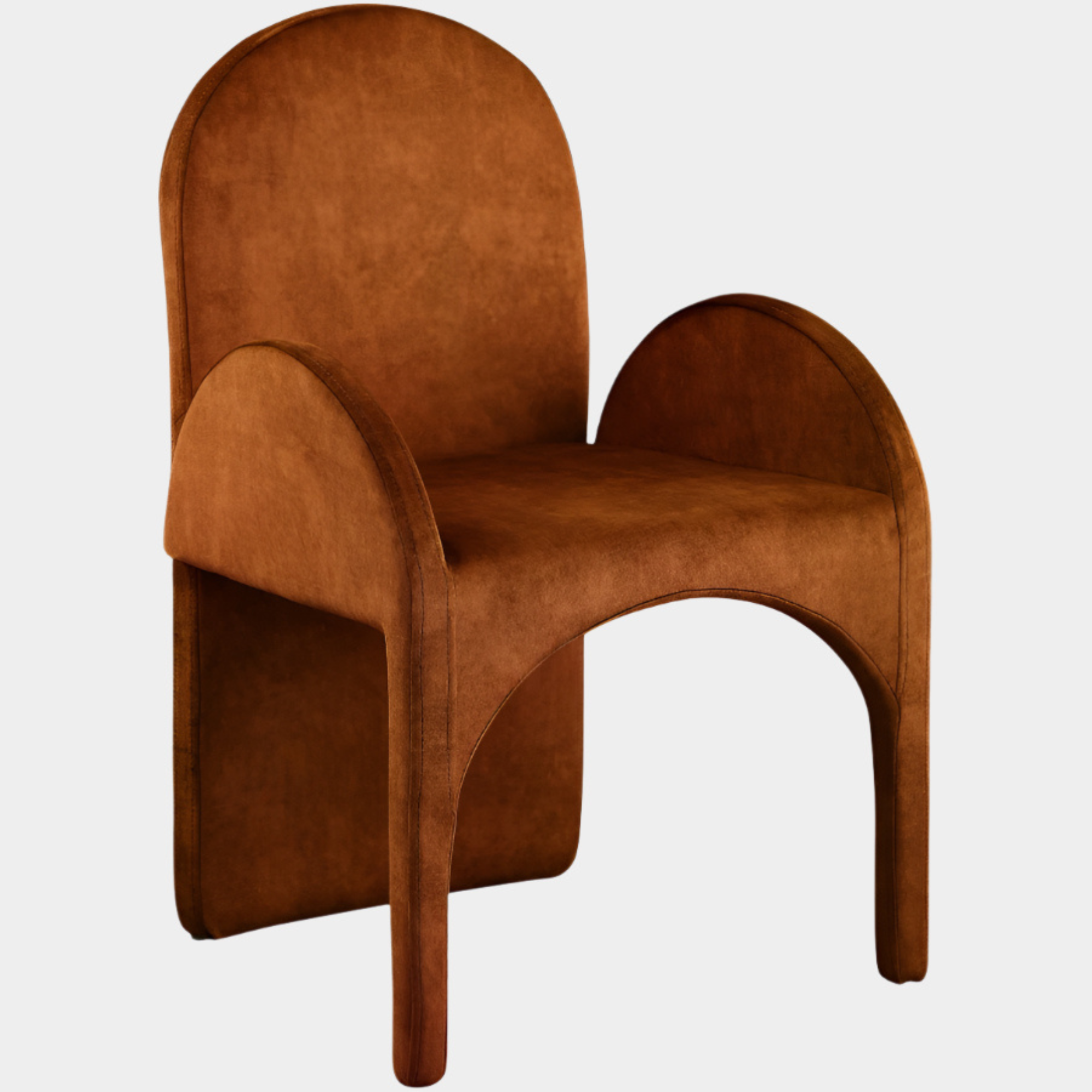 Fauteuil d'appoint rembourré en chenille Vivi