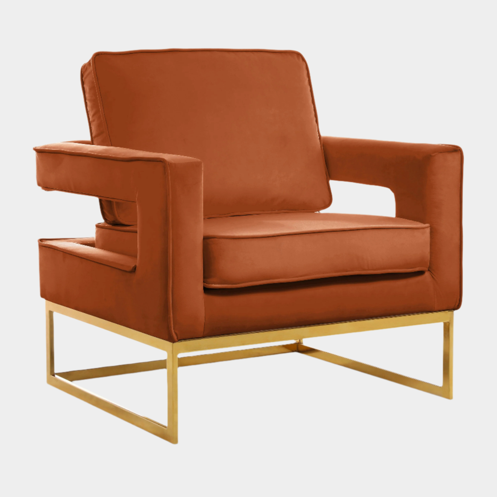 Fauteuil d'appoint rembourré en chenille Vivi