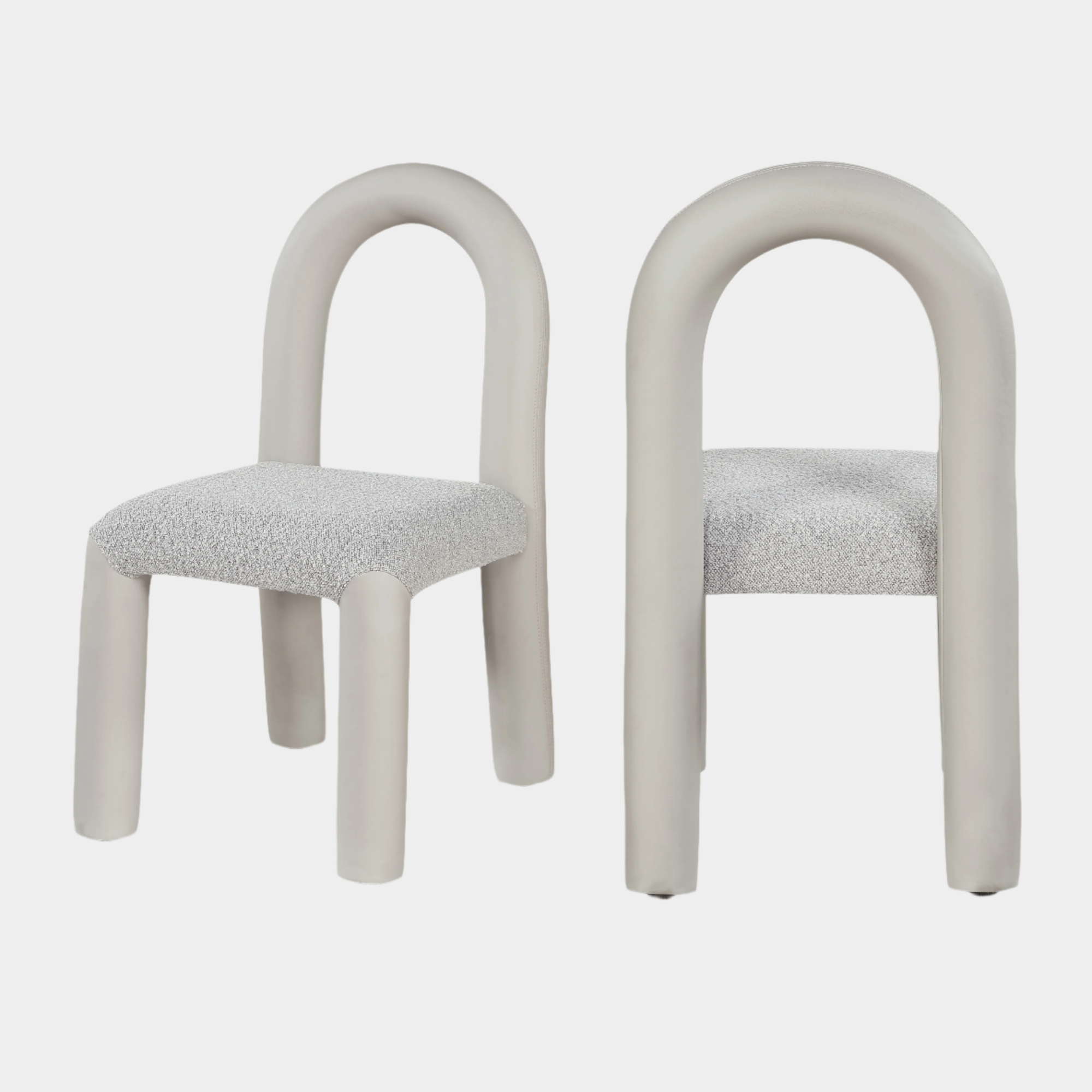 Fauteuil d'appoint rembourré en chenille Vivi