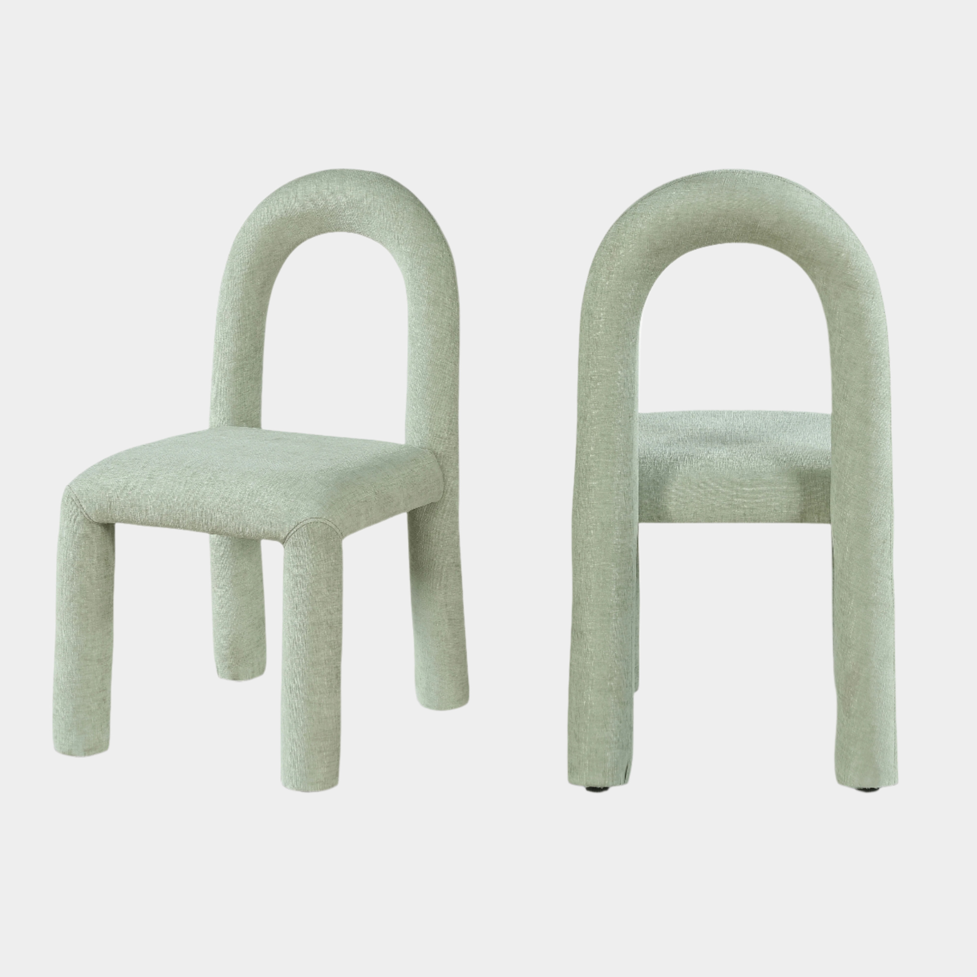 Fauteuil d'appoint rembourré en chenille Vivi