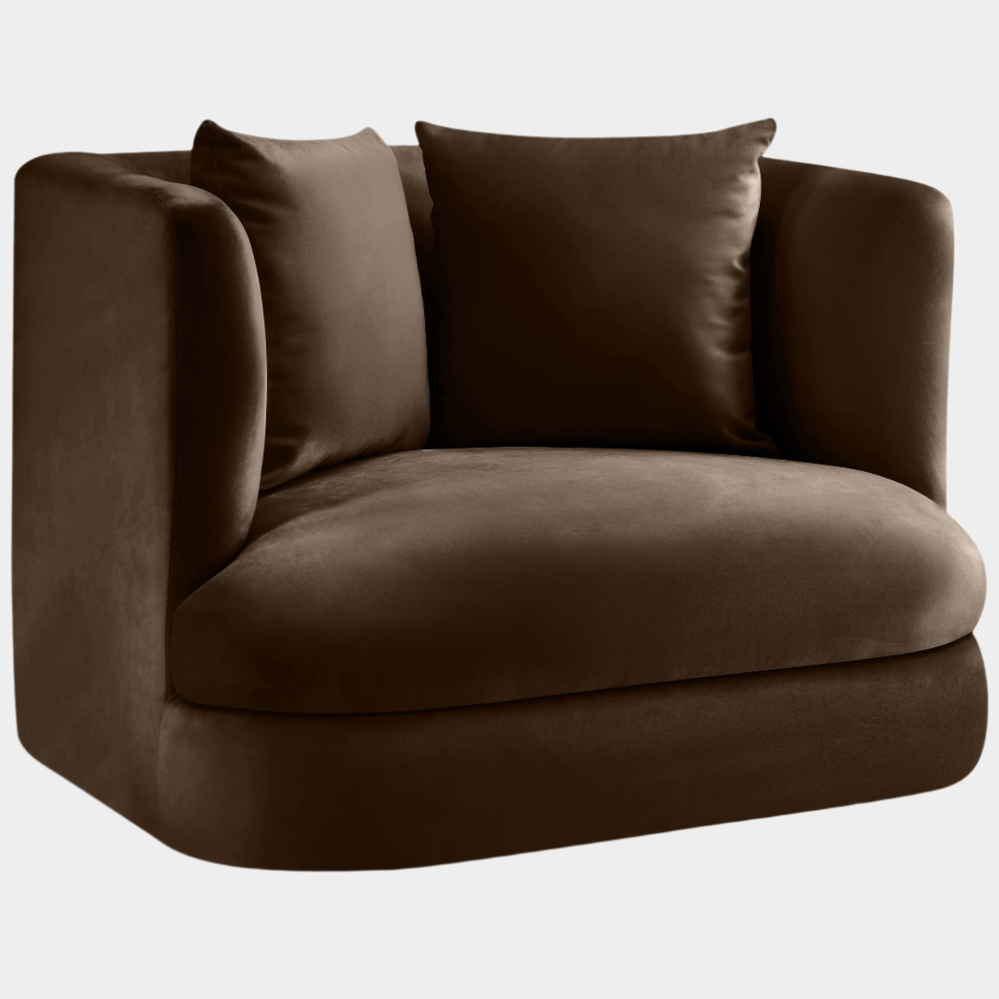 Fauteuil d'appoint rembourré en chenille Vivi