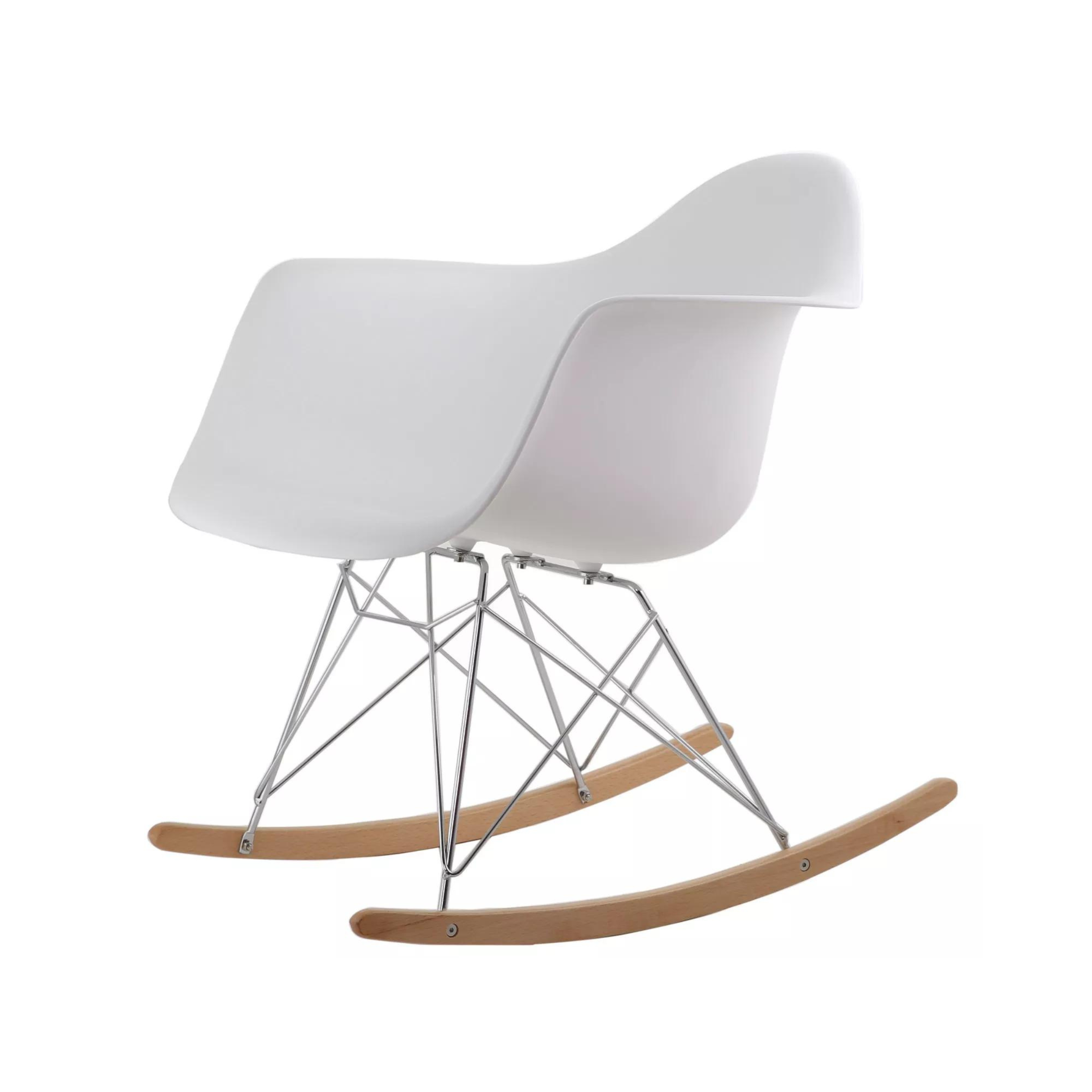 Fauteuil à bascule en plastique moulé Eames