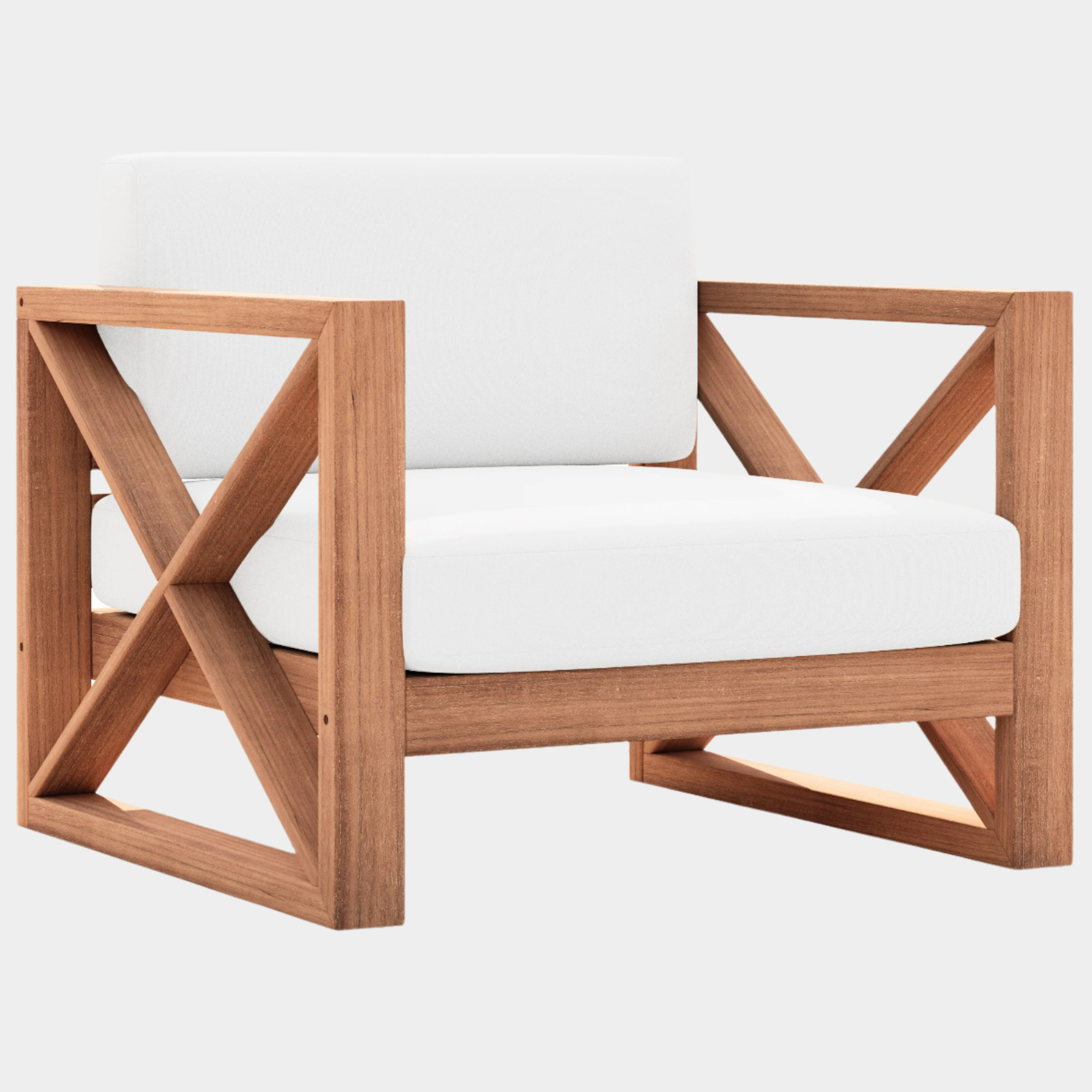 Chaise d'appoint d'extérieur en tissu résistant à l'eau Anguilla
