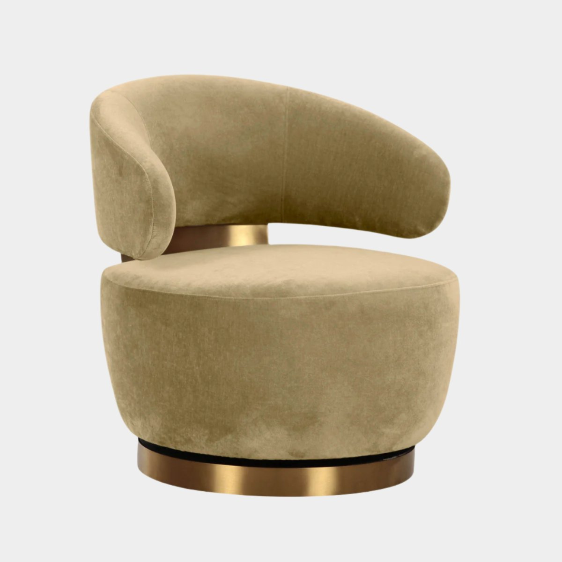 Chaise pivotante en tissu recyclé Austin