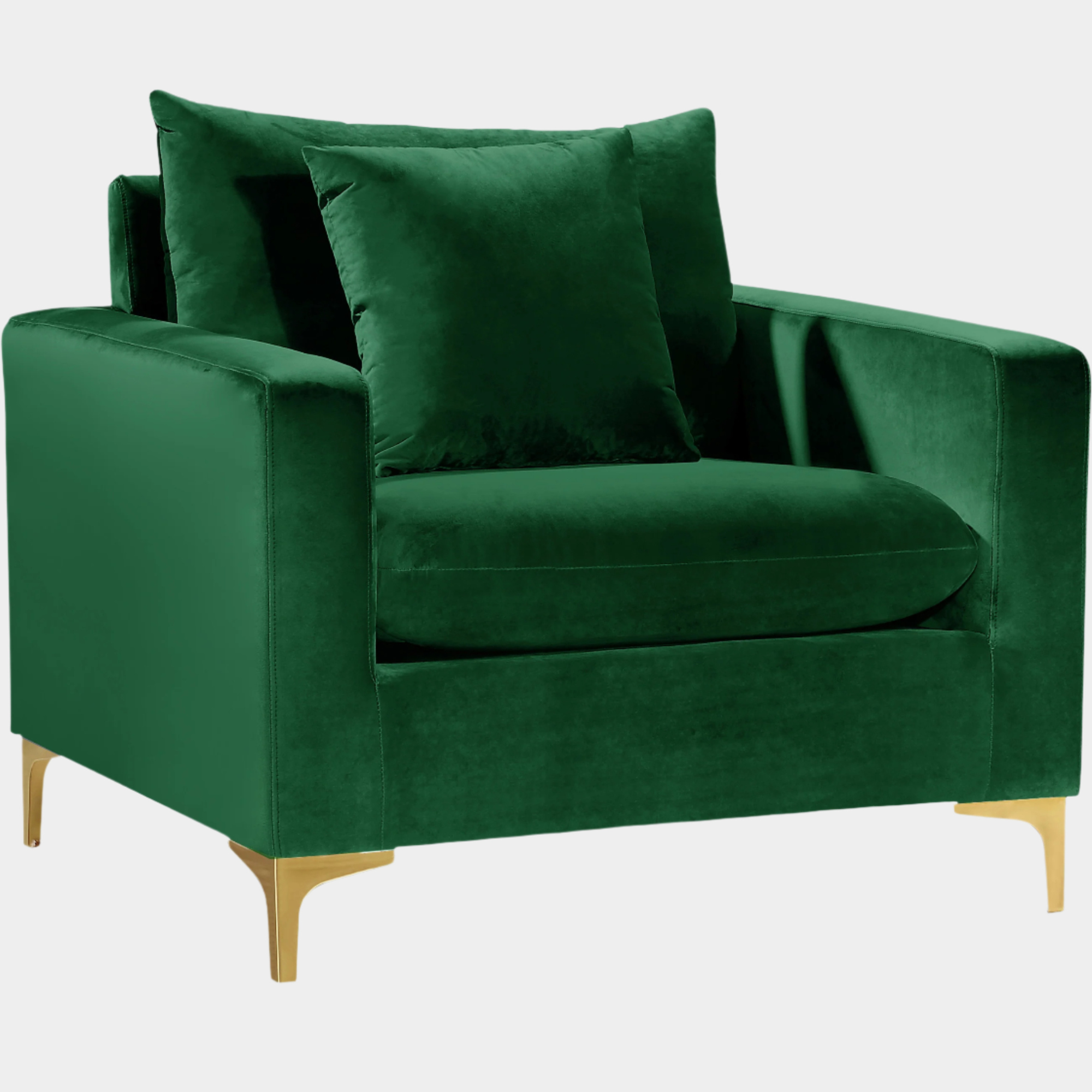 Fauteuil d'appoint rembourré en chenille Vivi