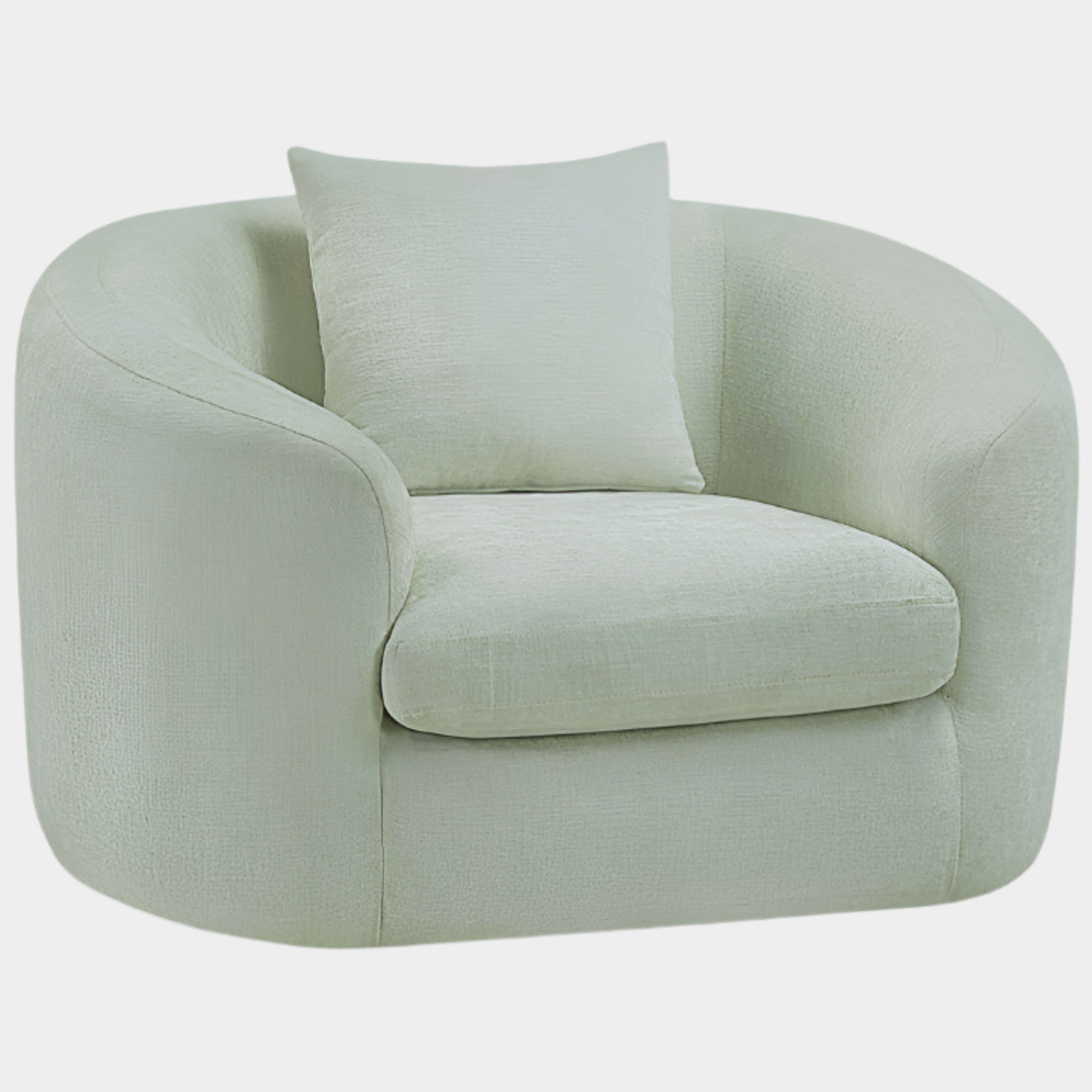 Fauteuil d'appoint rembourré en chenille Vivi